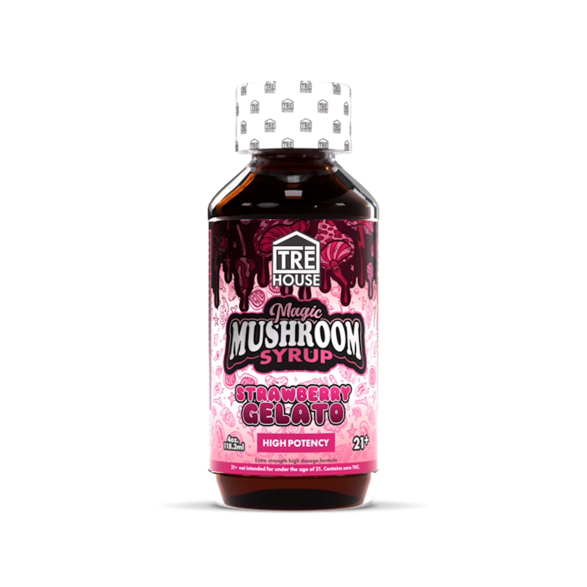 Tre House Magic Mushroom Strawberry Gelato Syrup - Image 3