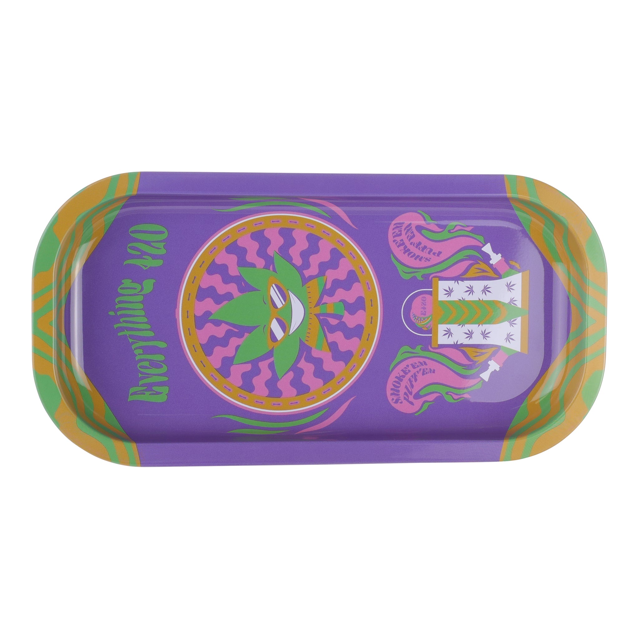 E420 Slim Metal Rolling Tray - Image 2