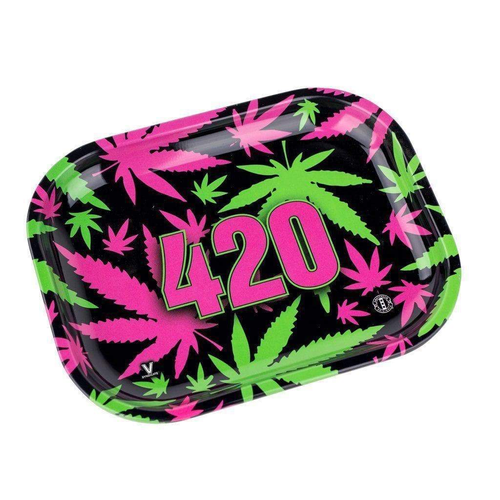 420 Retro Metal Mini Rolling Tray - 7in - Image 2