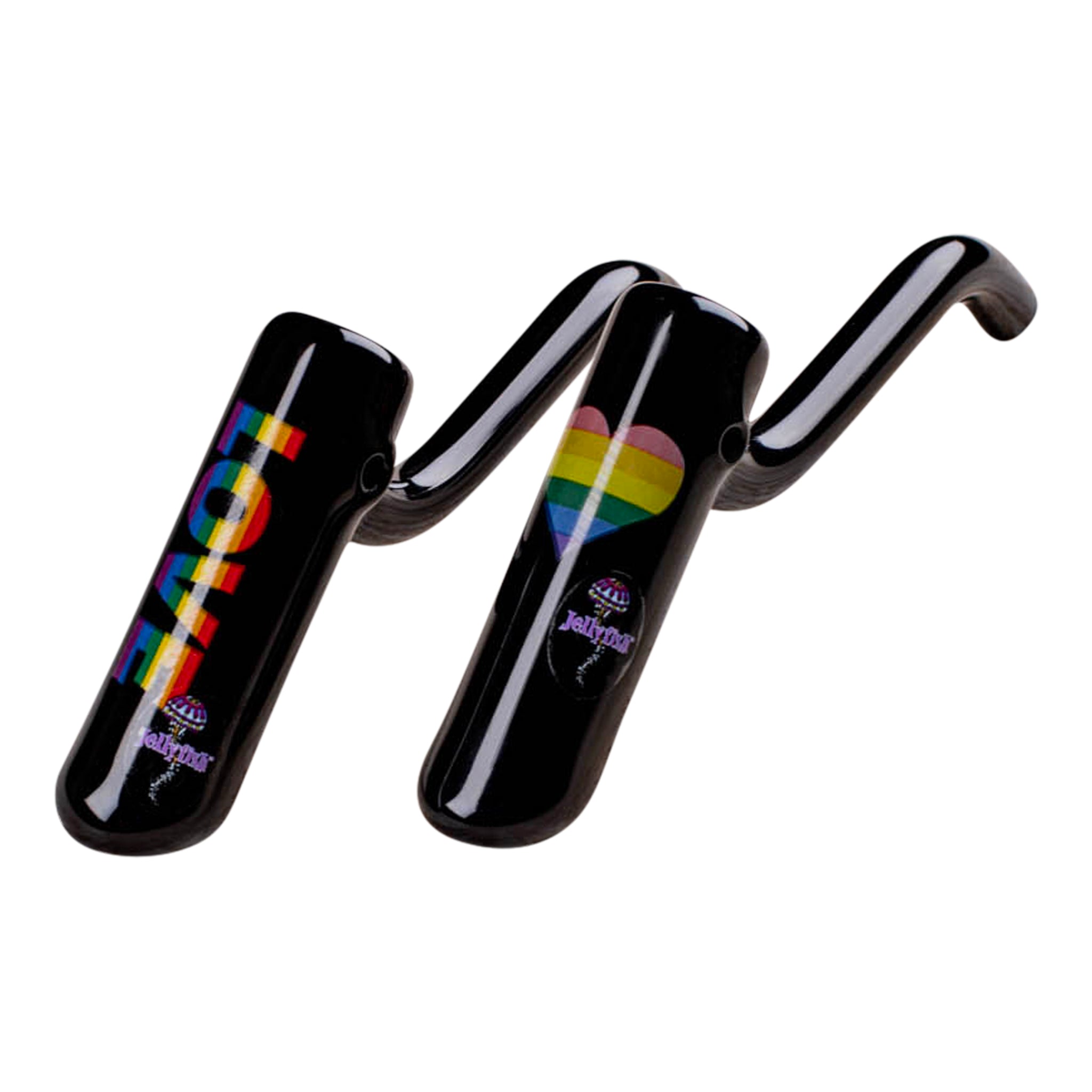 Rainbow Layback Bubbler - 5in - Image 4