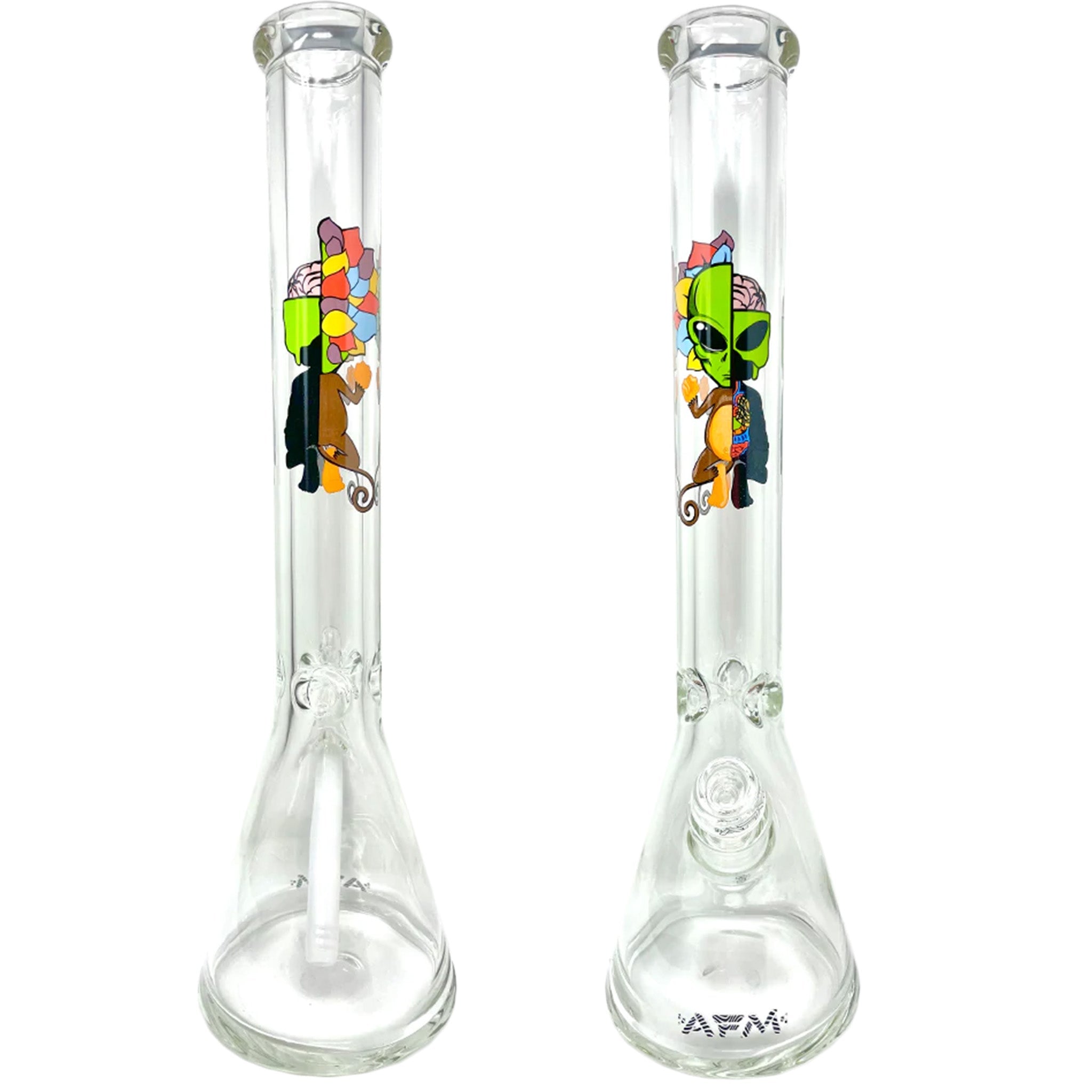 AFM Glass Skeletal Beaker Bong - 18in - Image 2