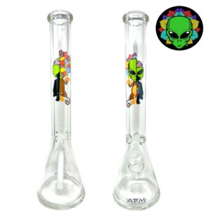 AFM Glass Skeletal Beaker Bong - 18in
