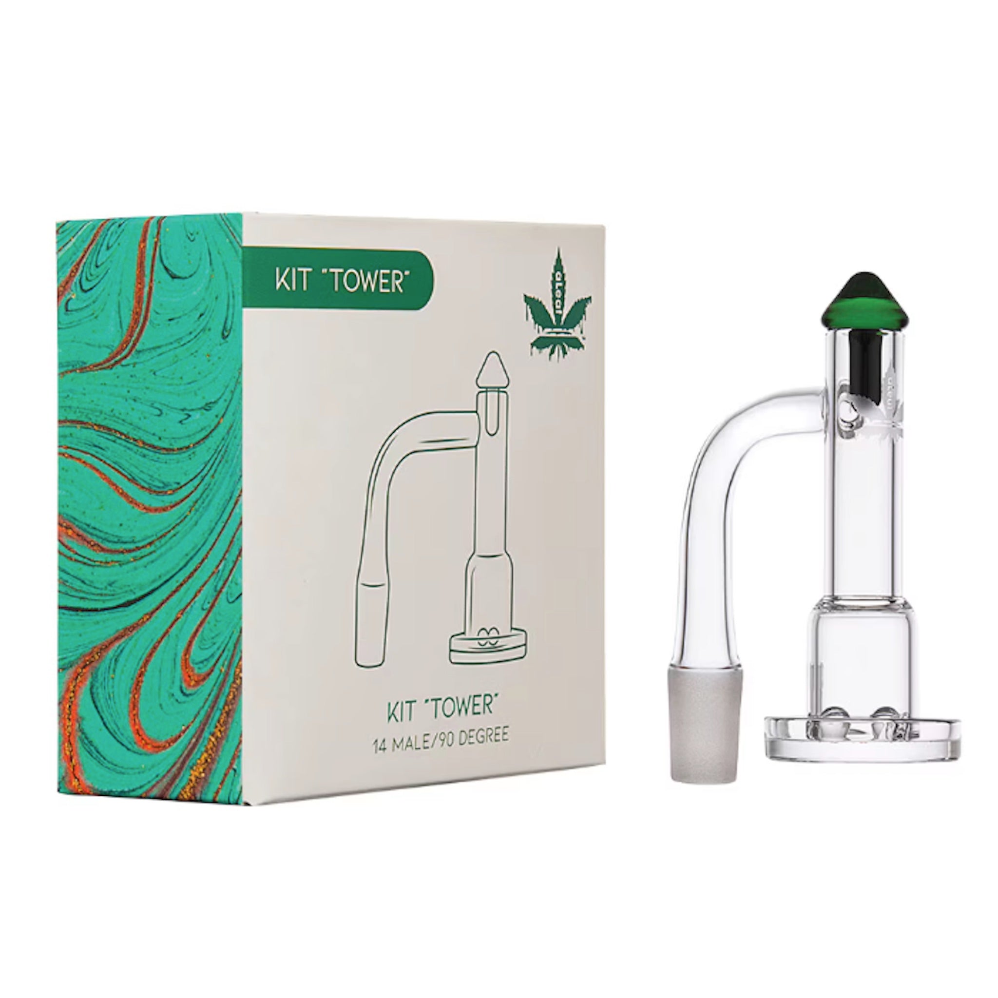 aLeaf Tower Quartz Banger Spinner Kit - 14mm Male