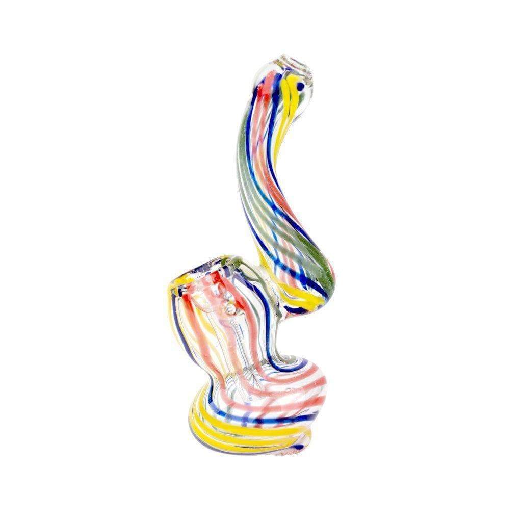 Art Deco Glass Bubbler - 4.5in