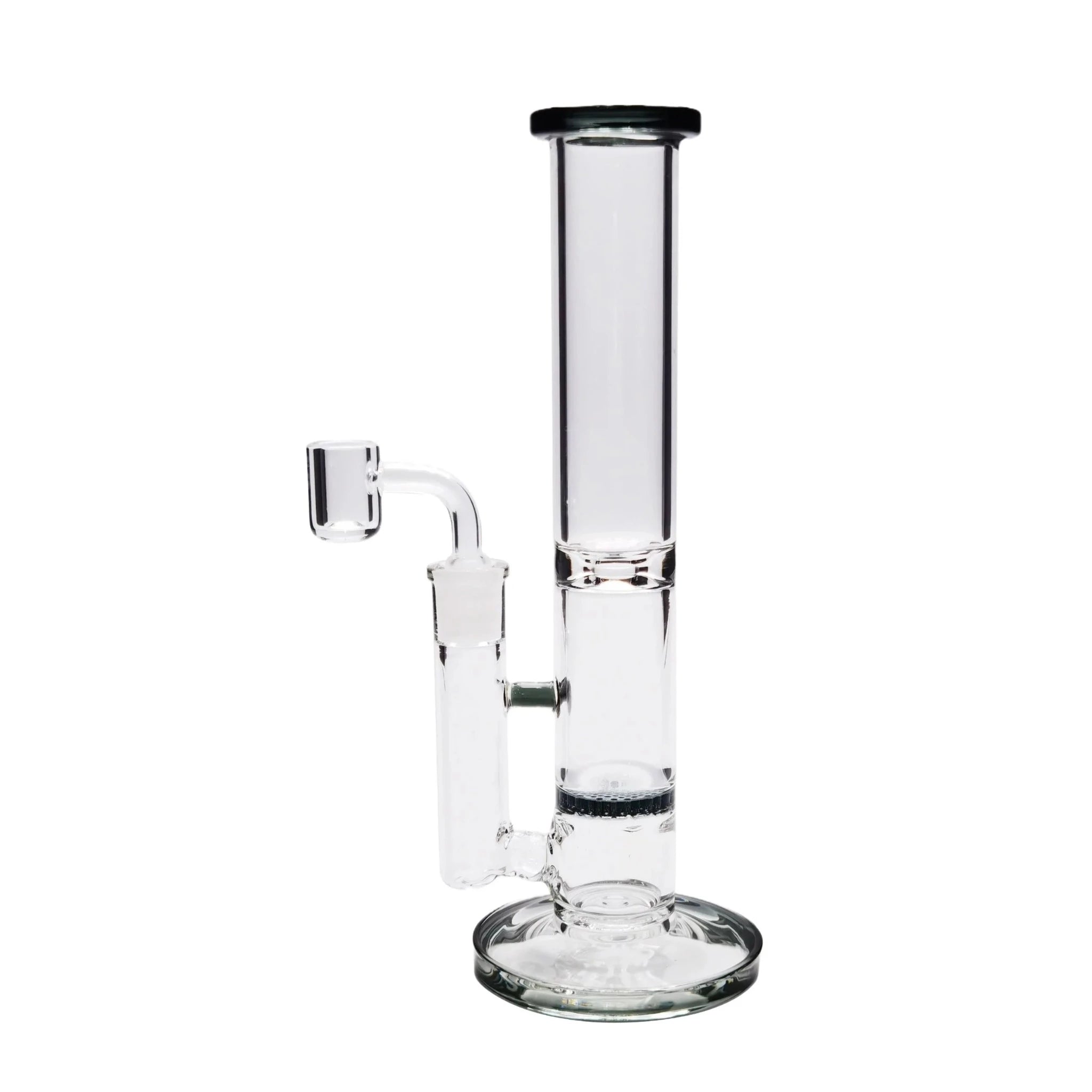 Banded Honeycomb Perc Bong - 10in - Image 4
