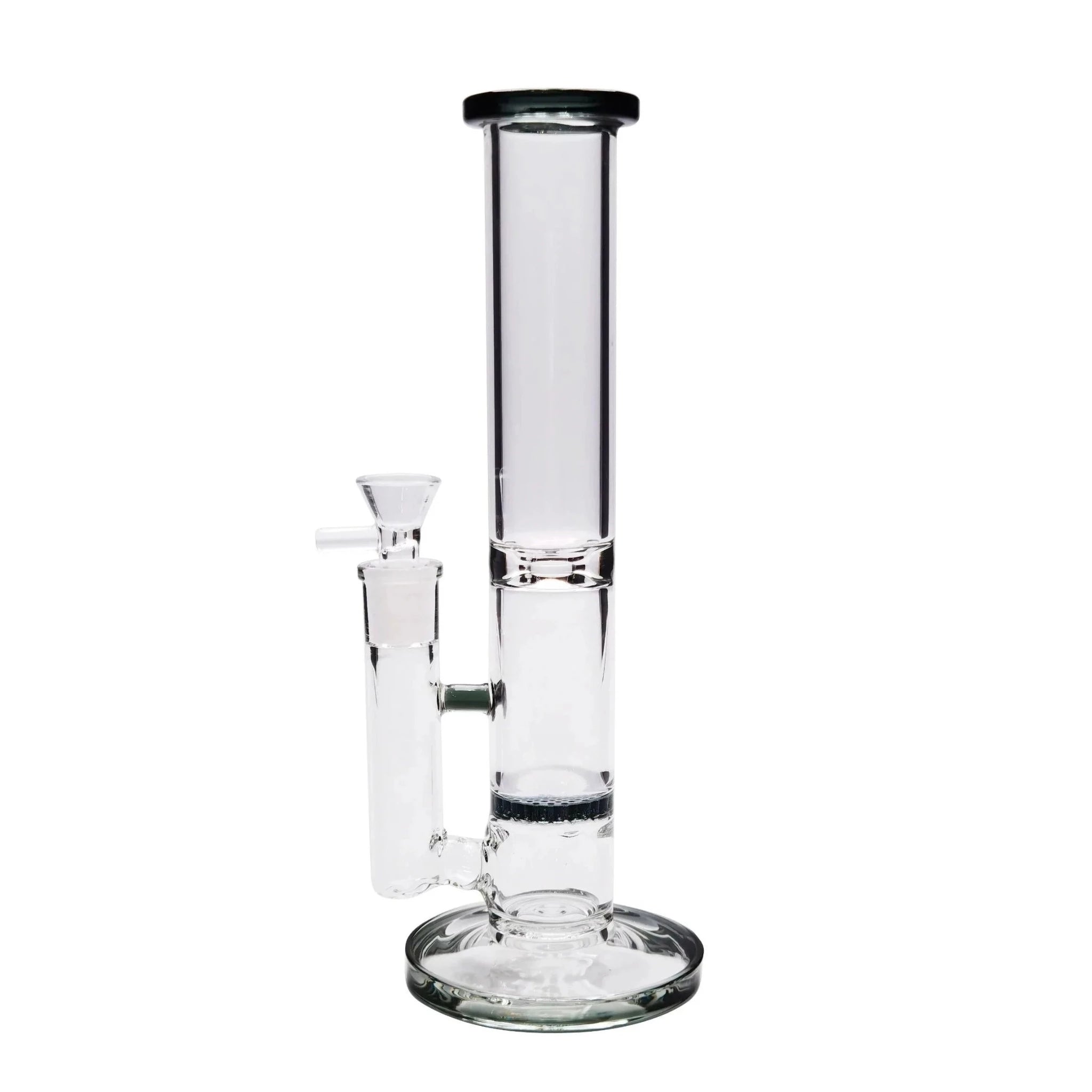 Banded Honeycomb Perc Bong - 10in - Image 3