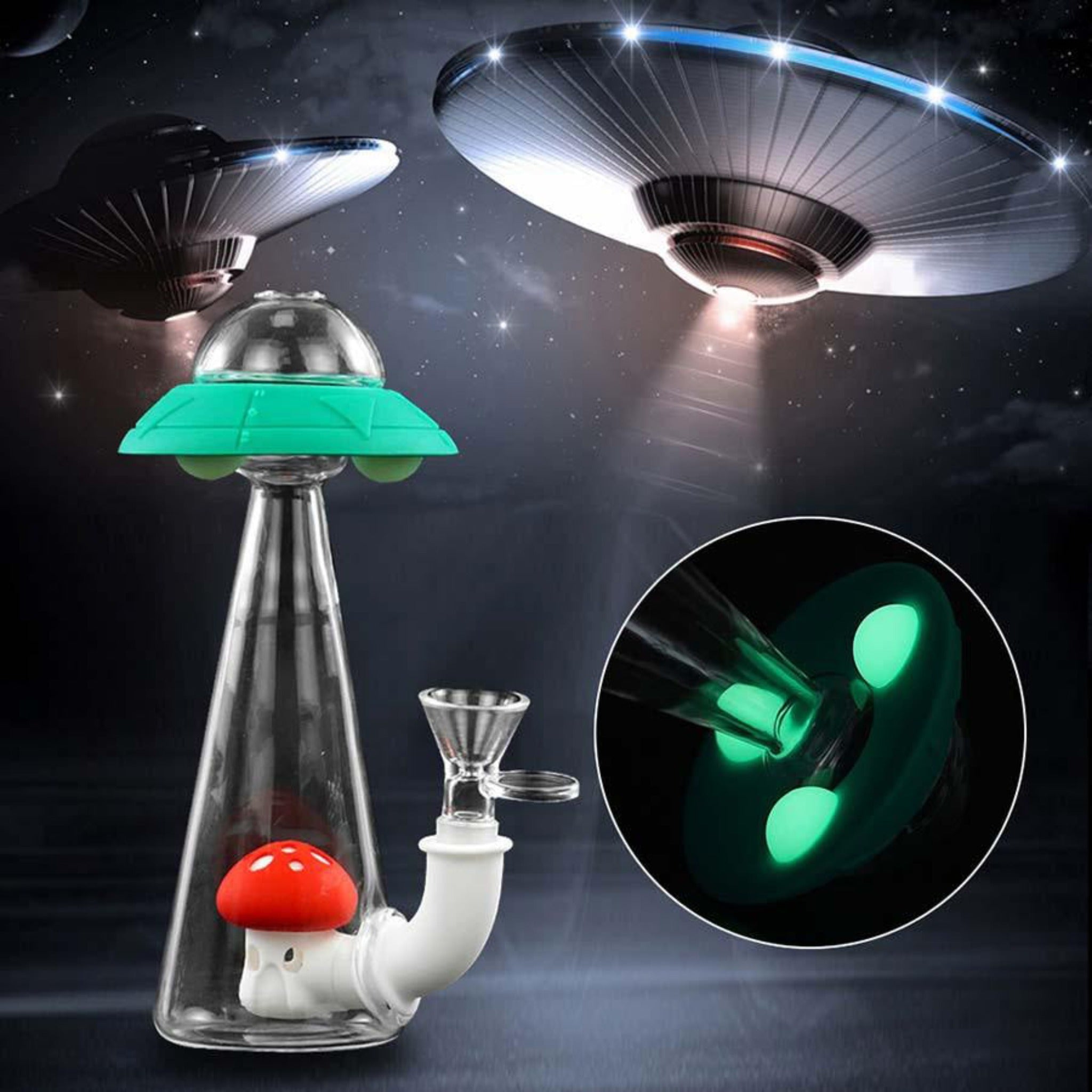 Beam Me Up Bong - 8in - Image 2