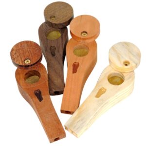 Bearded Circular Wood Pipe - 3.25in