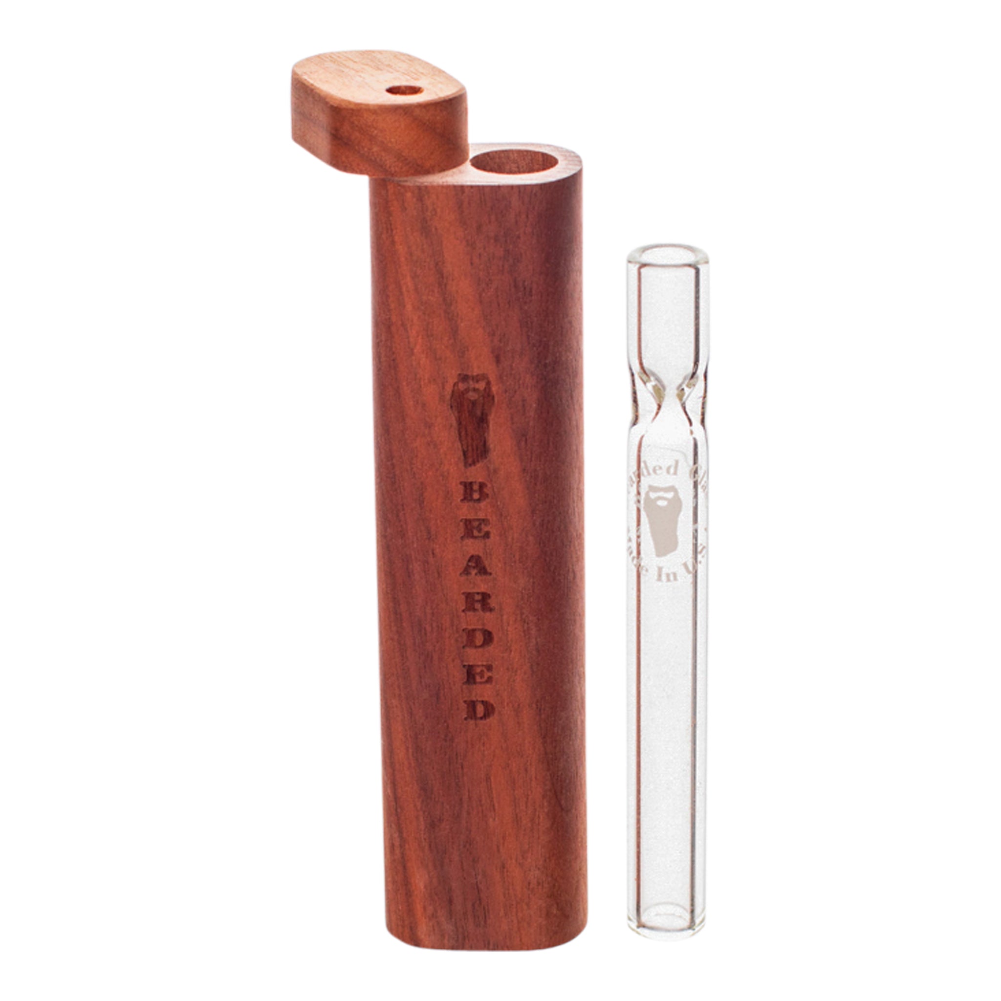 Bearded Wood Chillum Case - 4in - Image 3