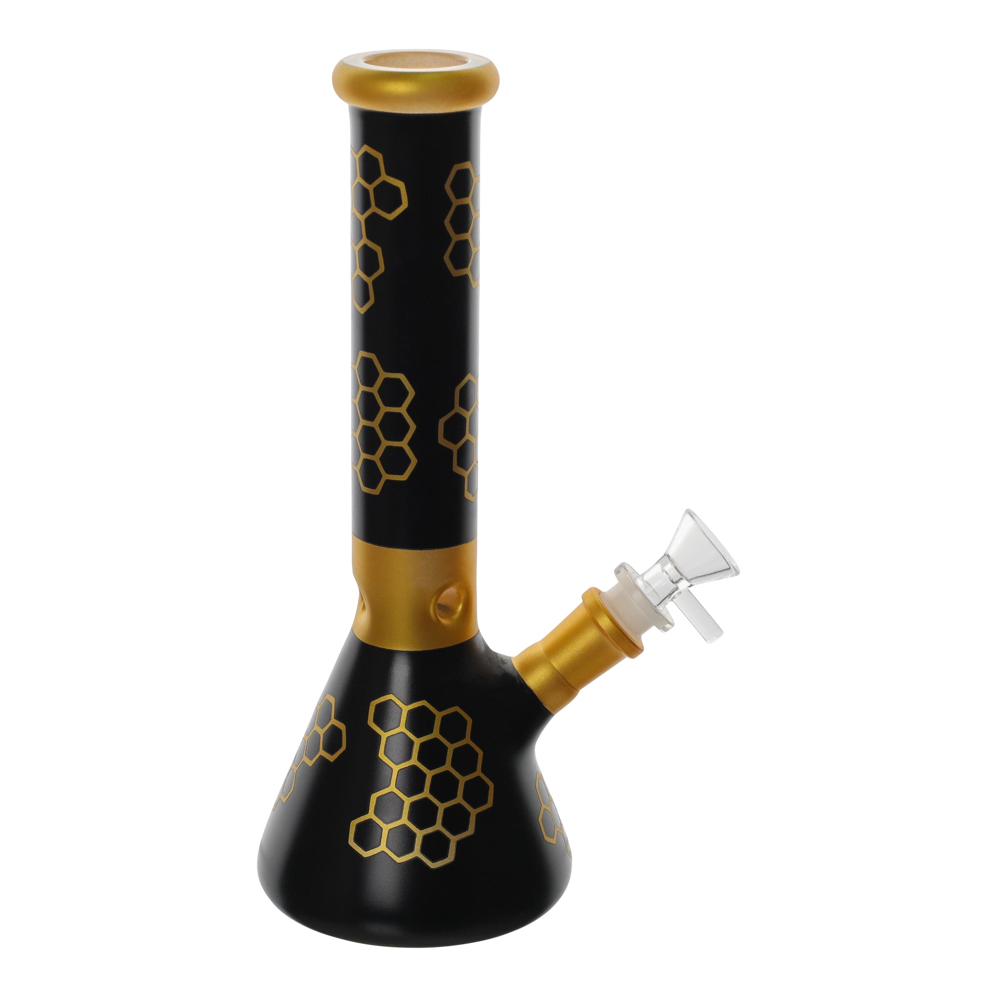 Black Honeycomb Beaker Bong - 10in - Image 2