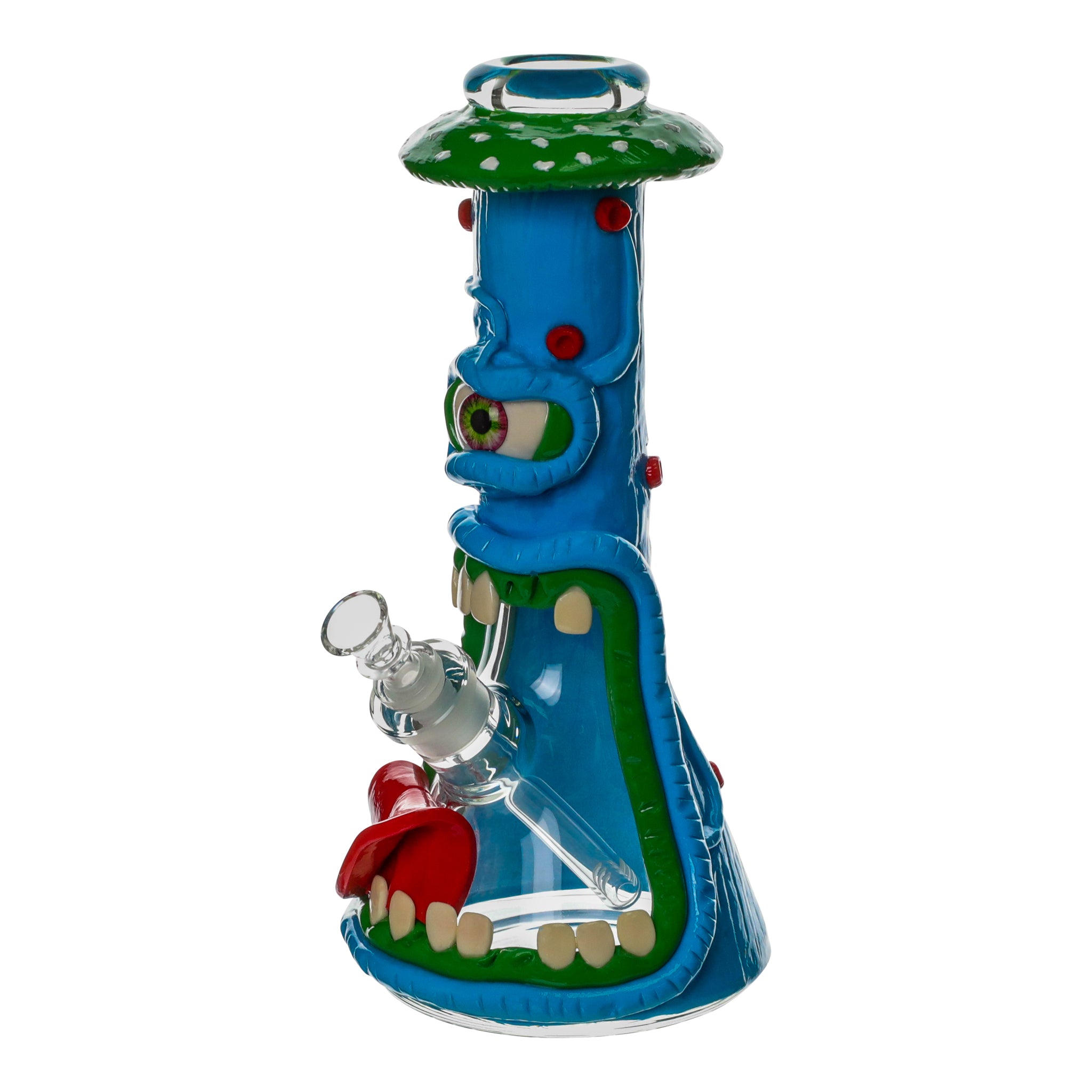 Blue Eyed Toadstool Monster Bong - 13in - Image 3