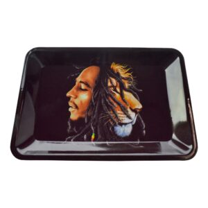 Bob Marley Lion Metal Rolling Tray