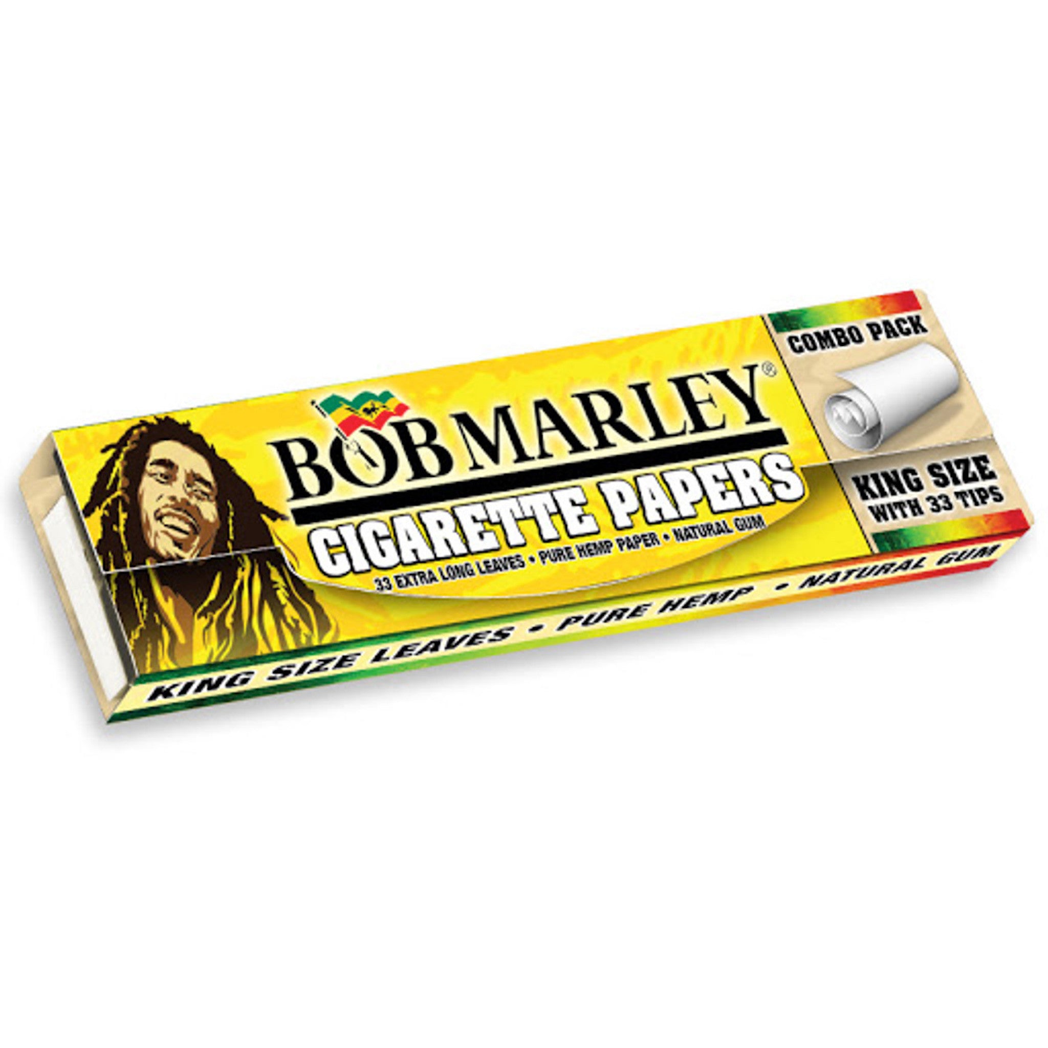 Bob Marley Ultra Thin Rolling Papers + Tips