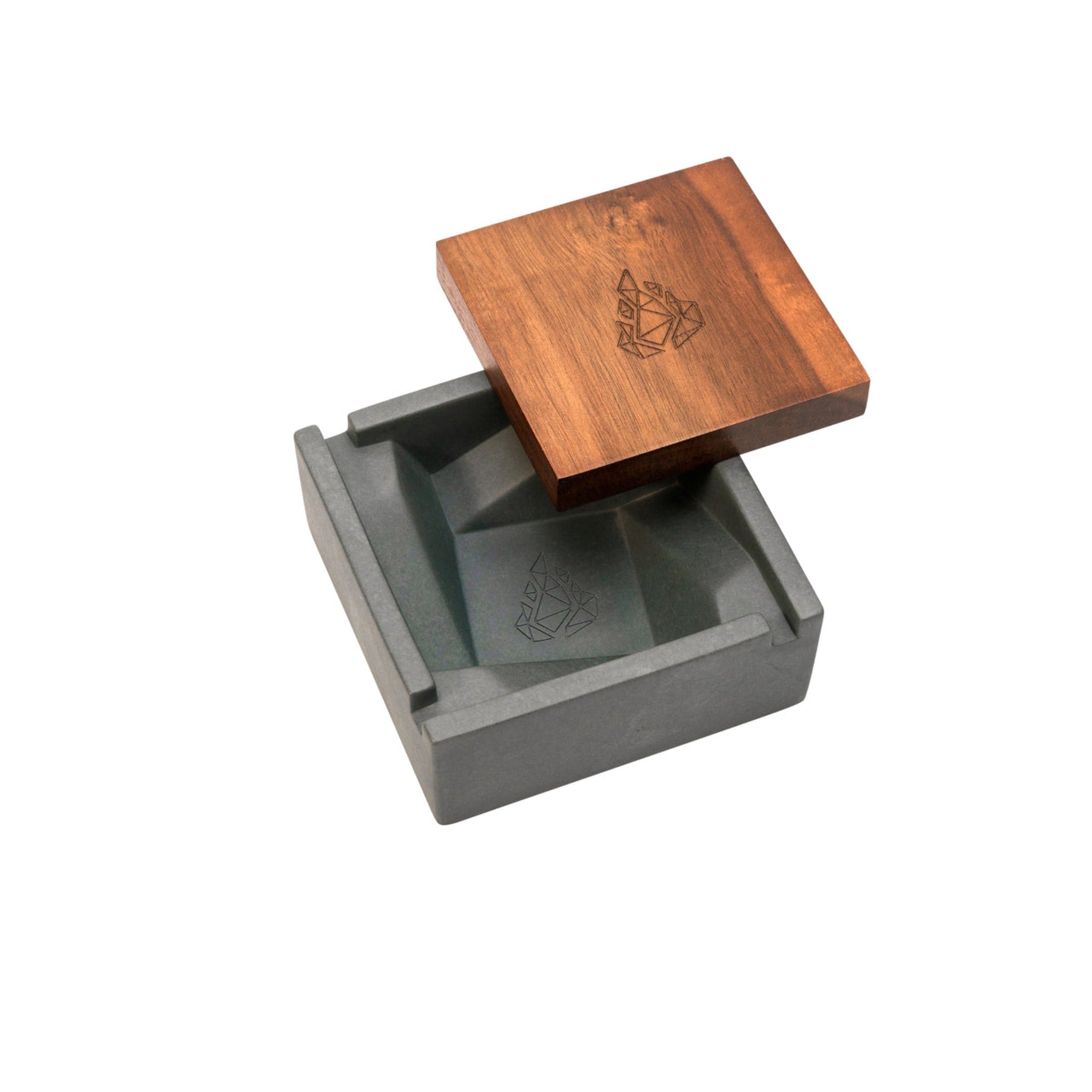 BRIQ Concrete Ashtray - 4in - Image 2