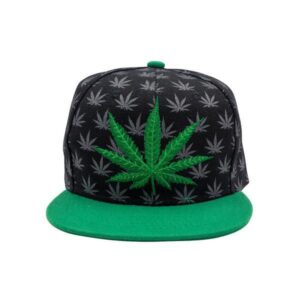 Cannabis Patterned Snapback
