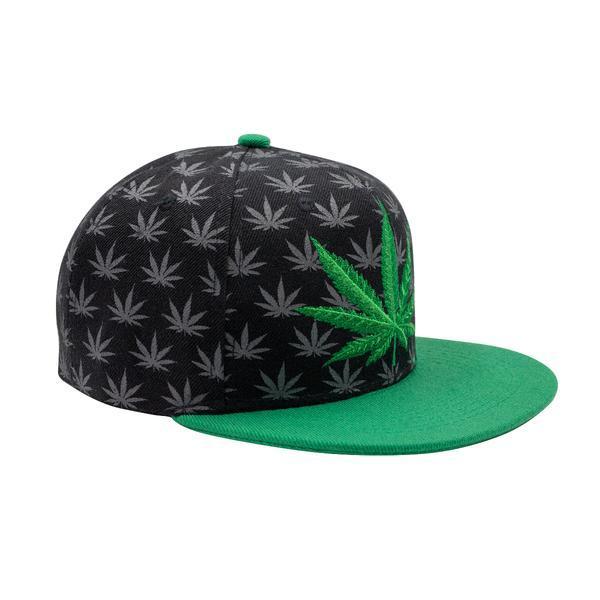 Cannabis Patterned Snapback - Image 2