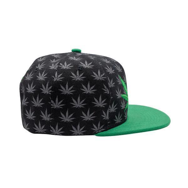 Cannabis Patterned Snapback - Image 3