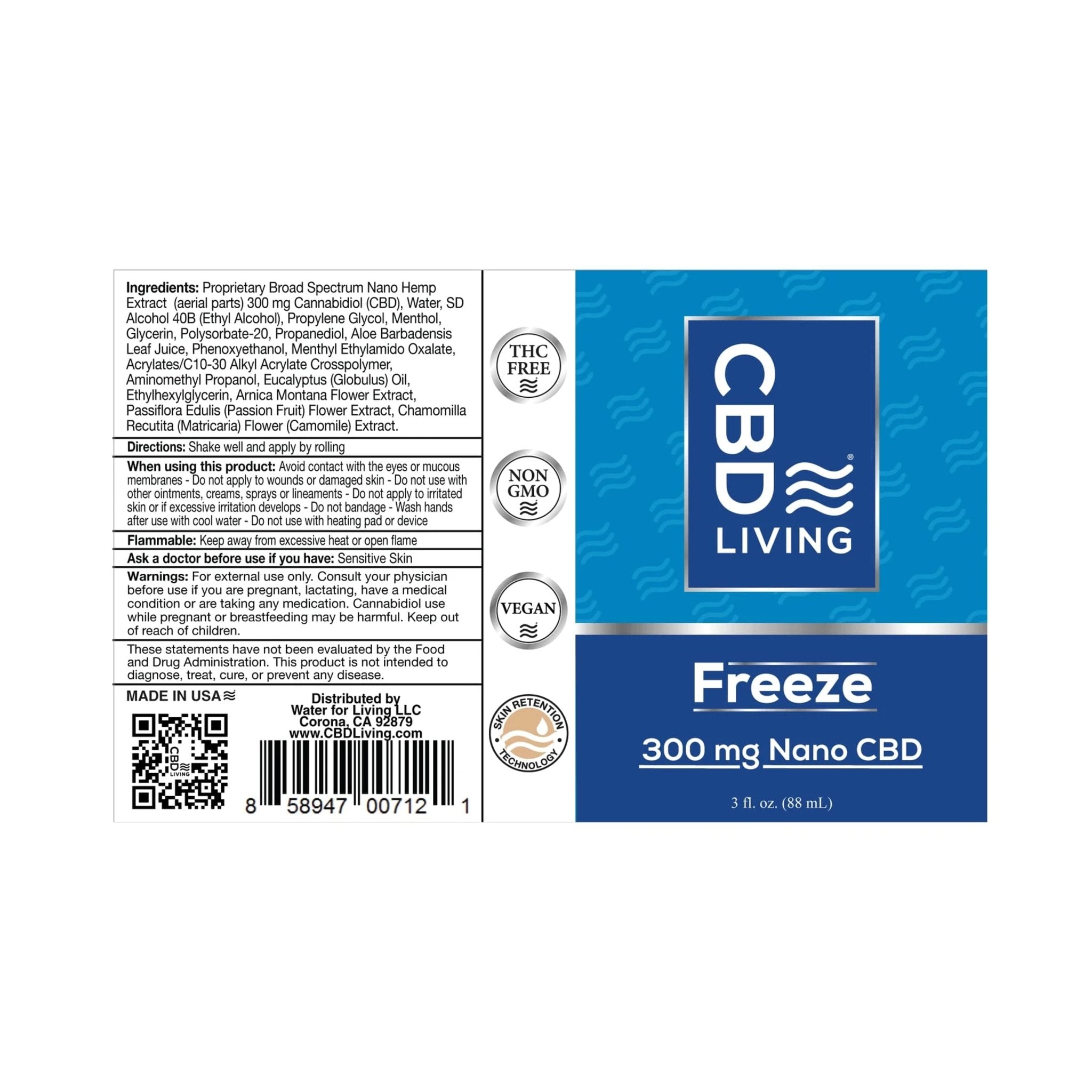 CBD Living Freeze Cold Therapy Lotion - Roll-on - 300mg - Image 2