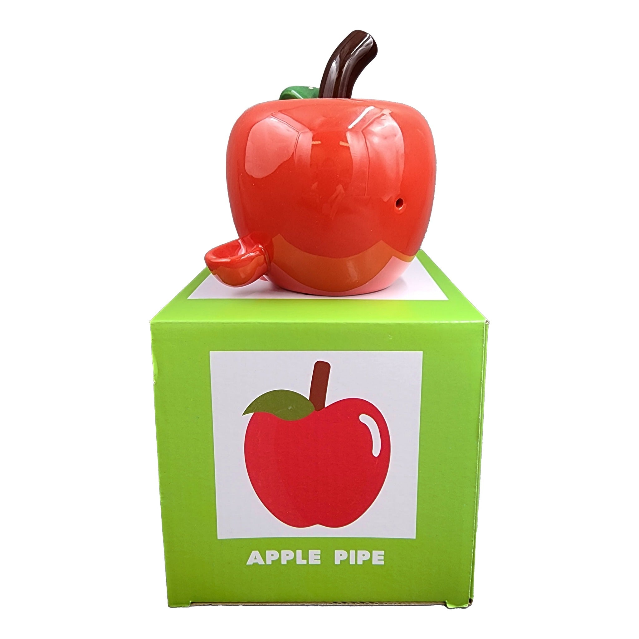 Ceramic Apple Pipe - 5in - Image 3