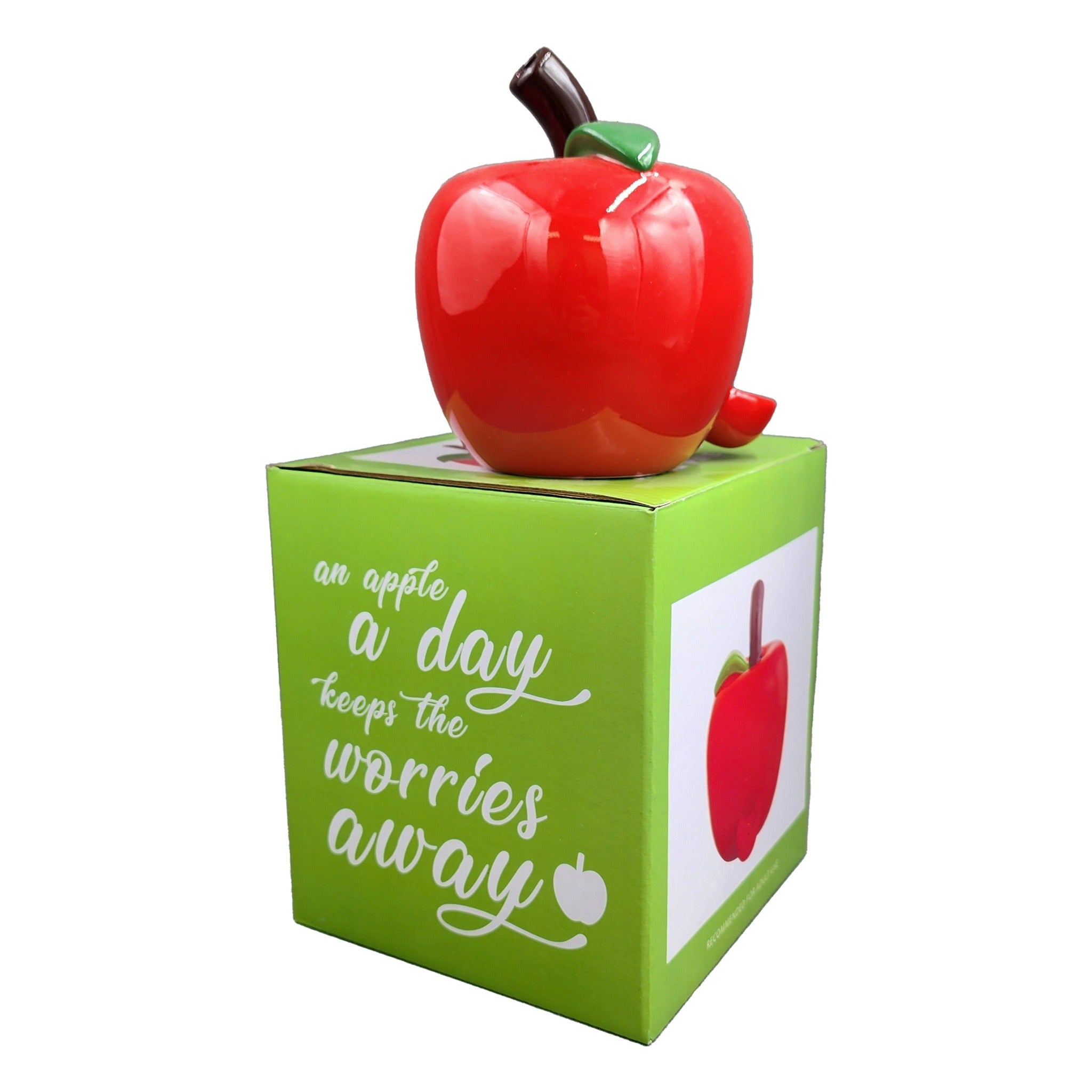 Ceramic Apple Pipe - 5in - Image 2