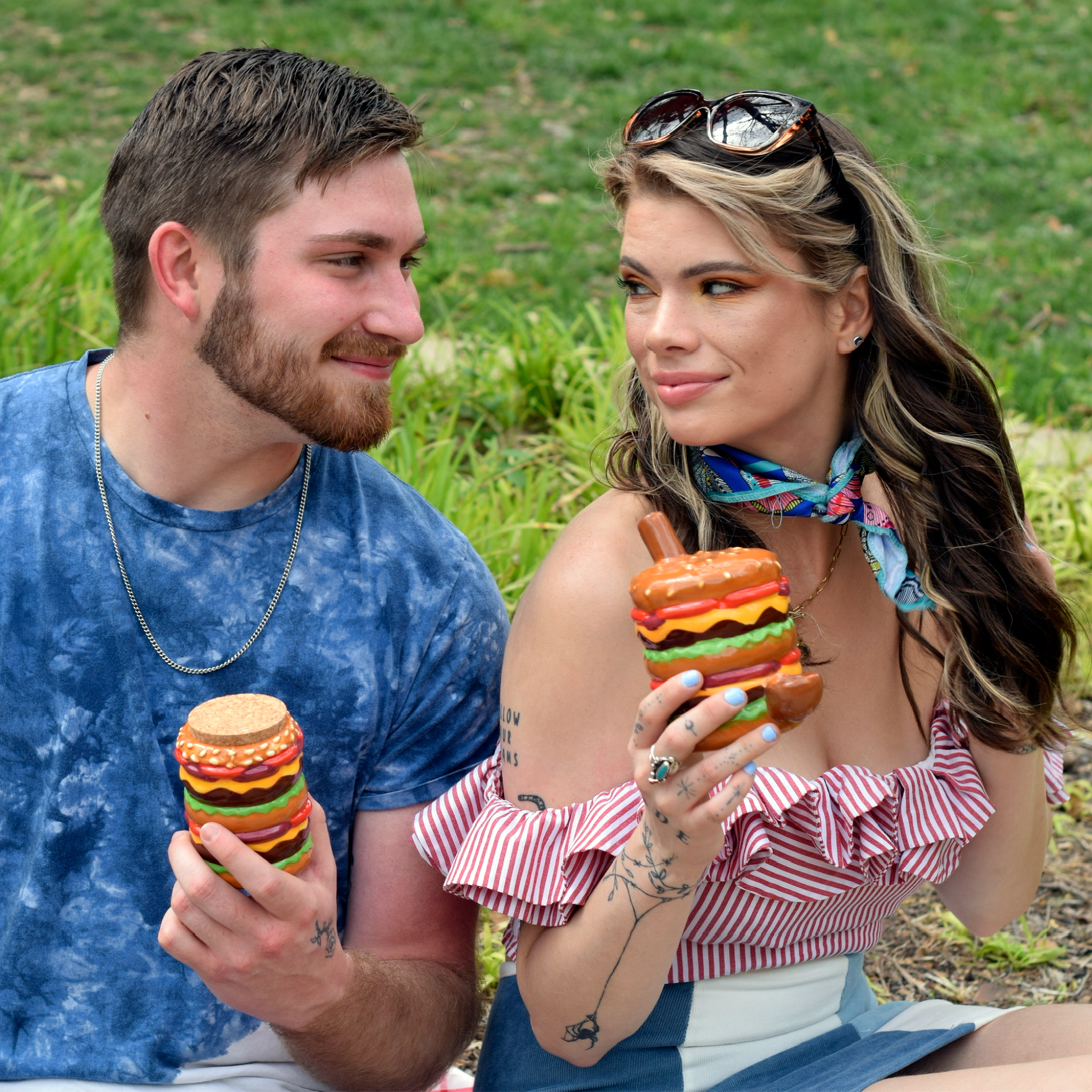 Cheeseburger Stash Jar - 4in - Image 2