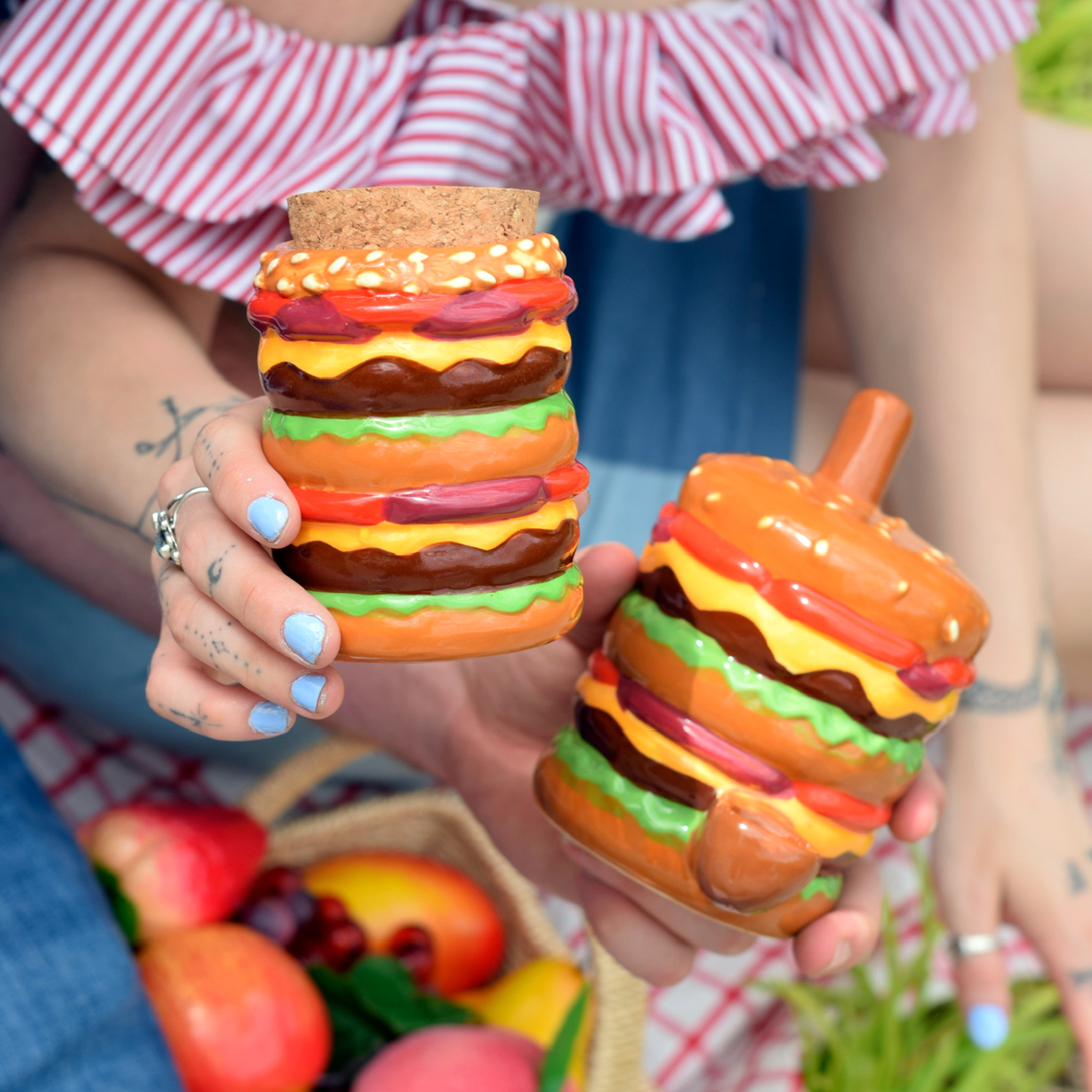 Cheeseburger Stash Jar - 4in - Image 3