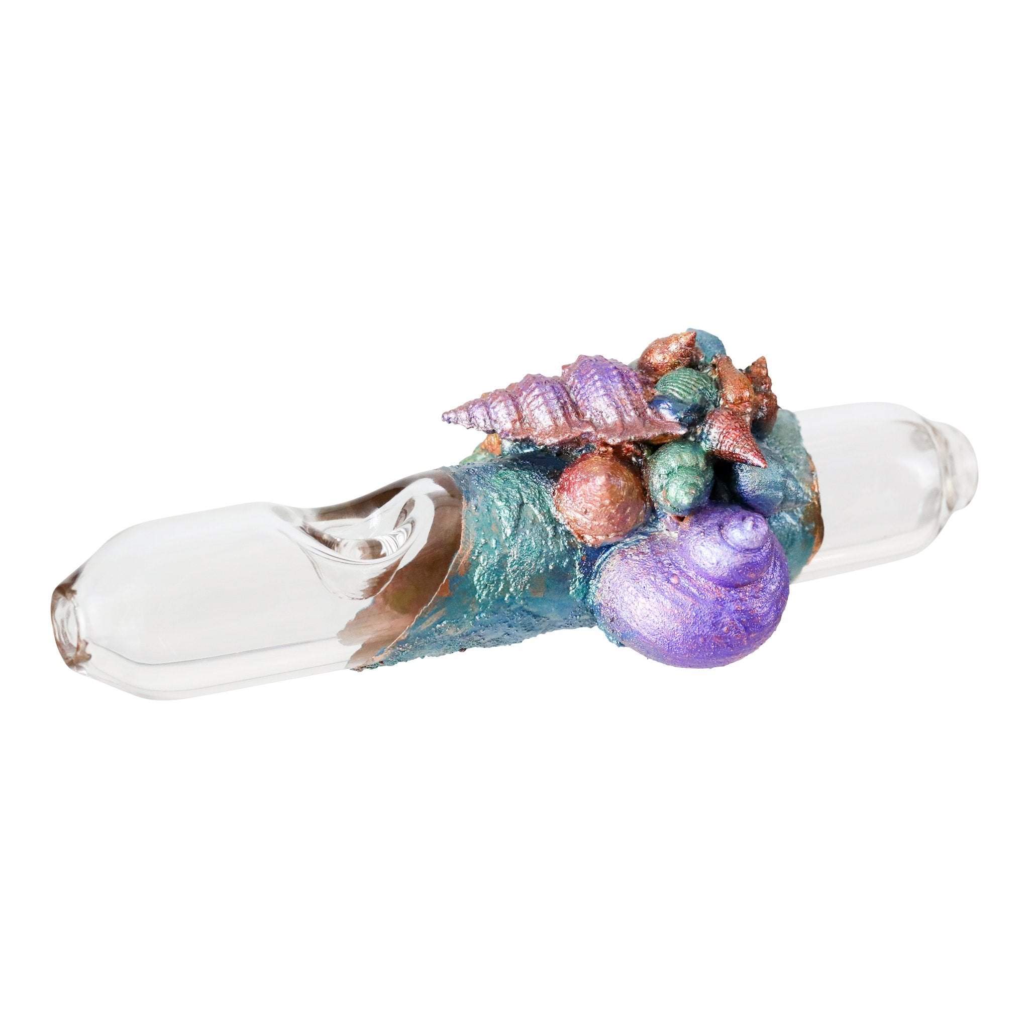 Cherry Glass Sealife Steamroller - 6.5in