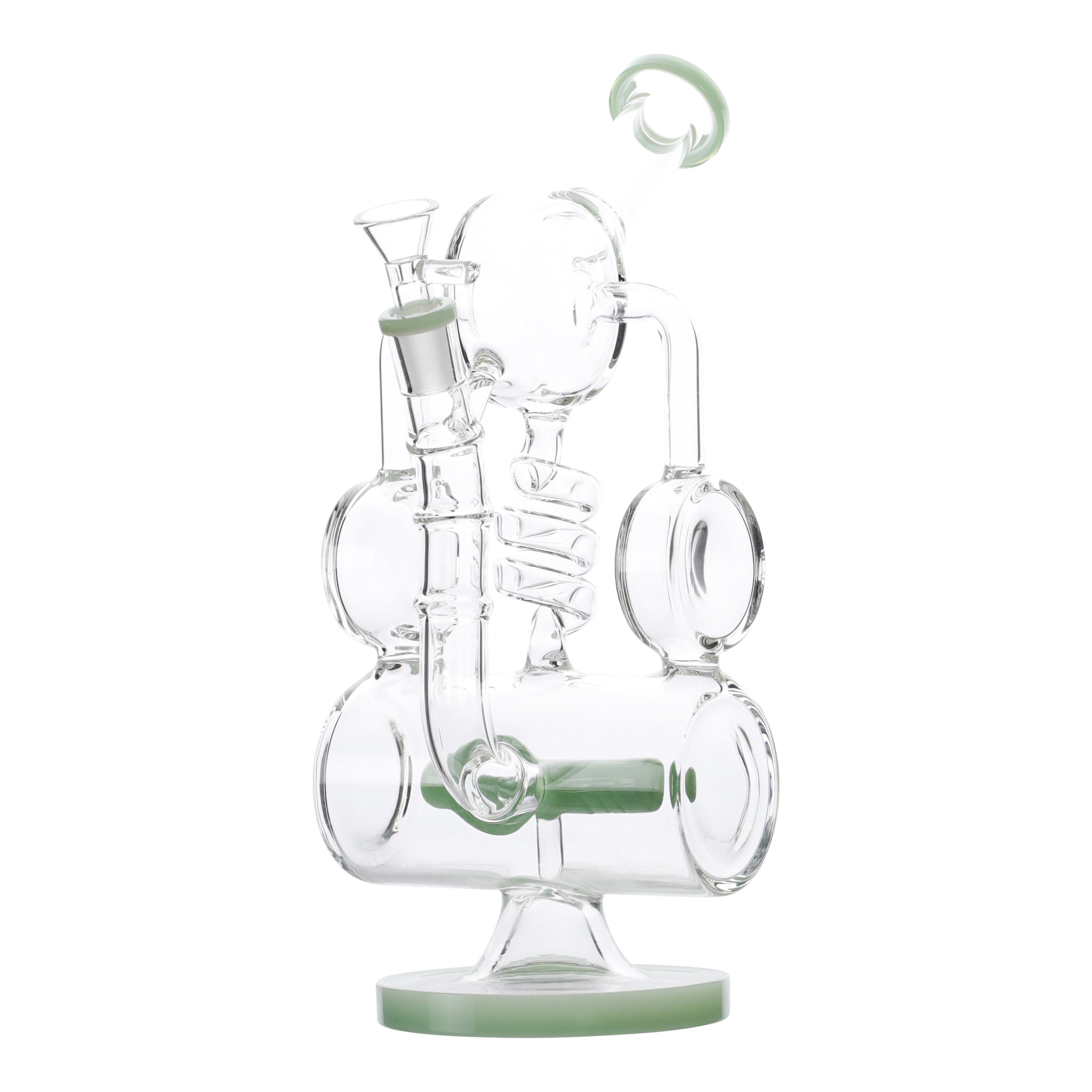 Coiled Inline Percolator Bong - 13in