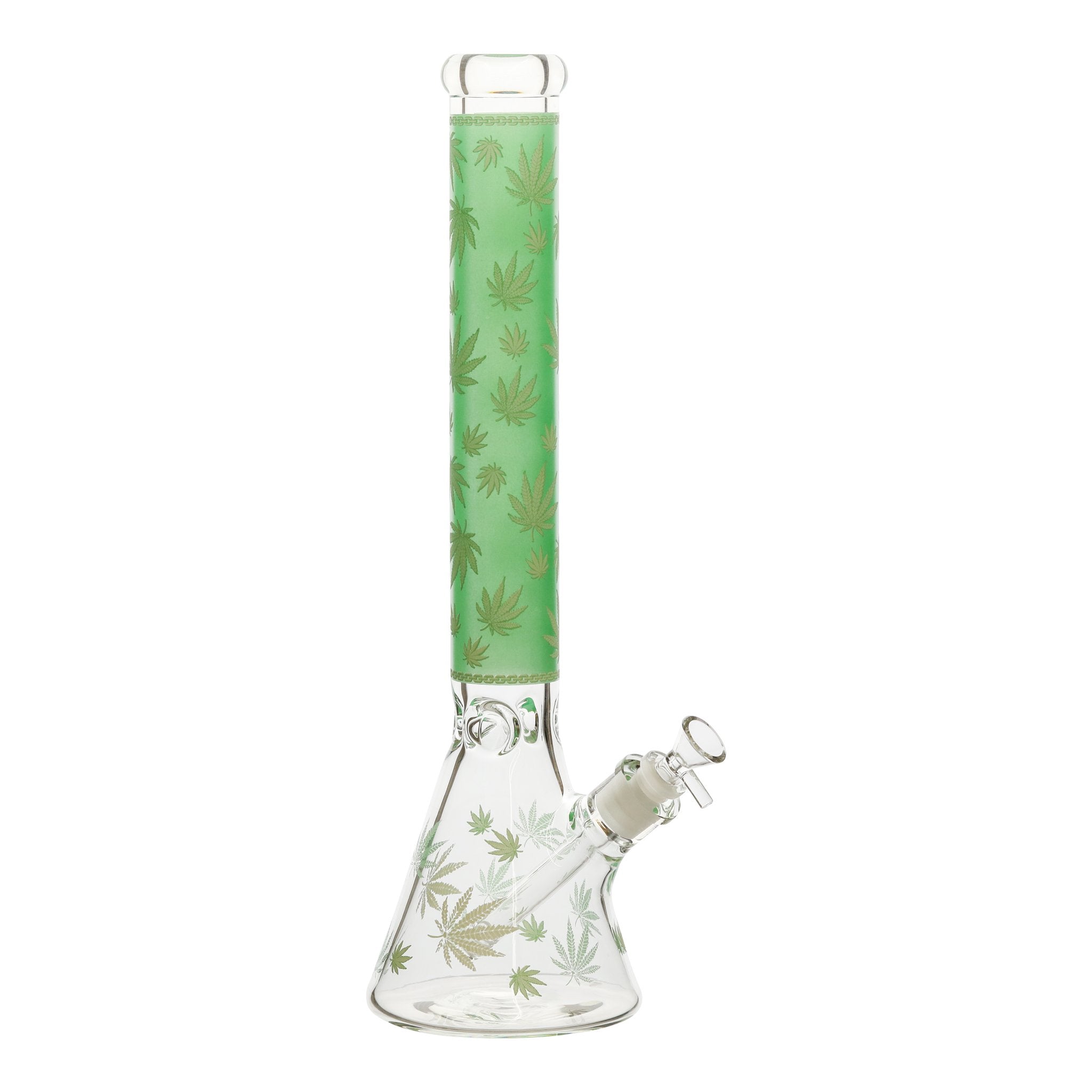Collared Leaf Beaker Bong - 18in