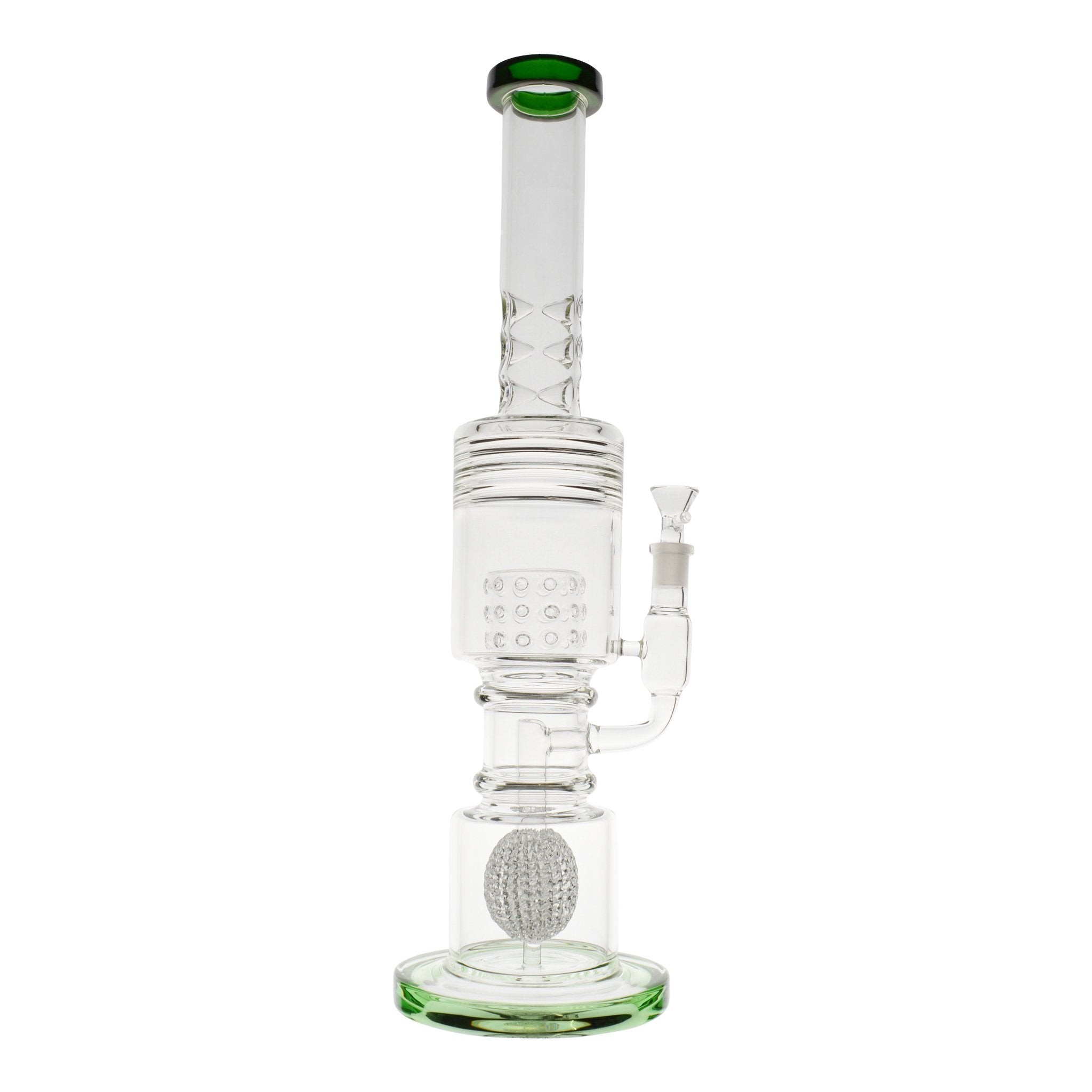 Color Tip Matrix Bong - 19 inches huge glass bong