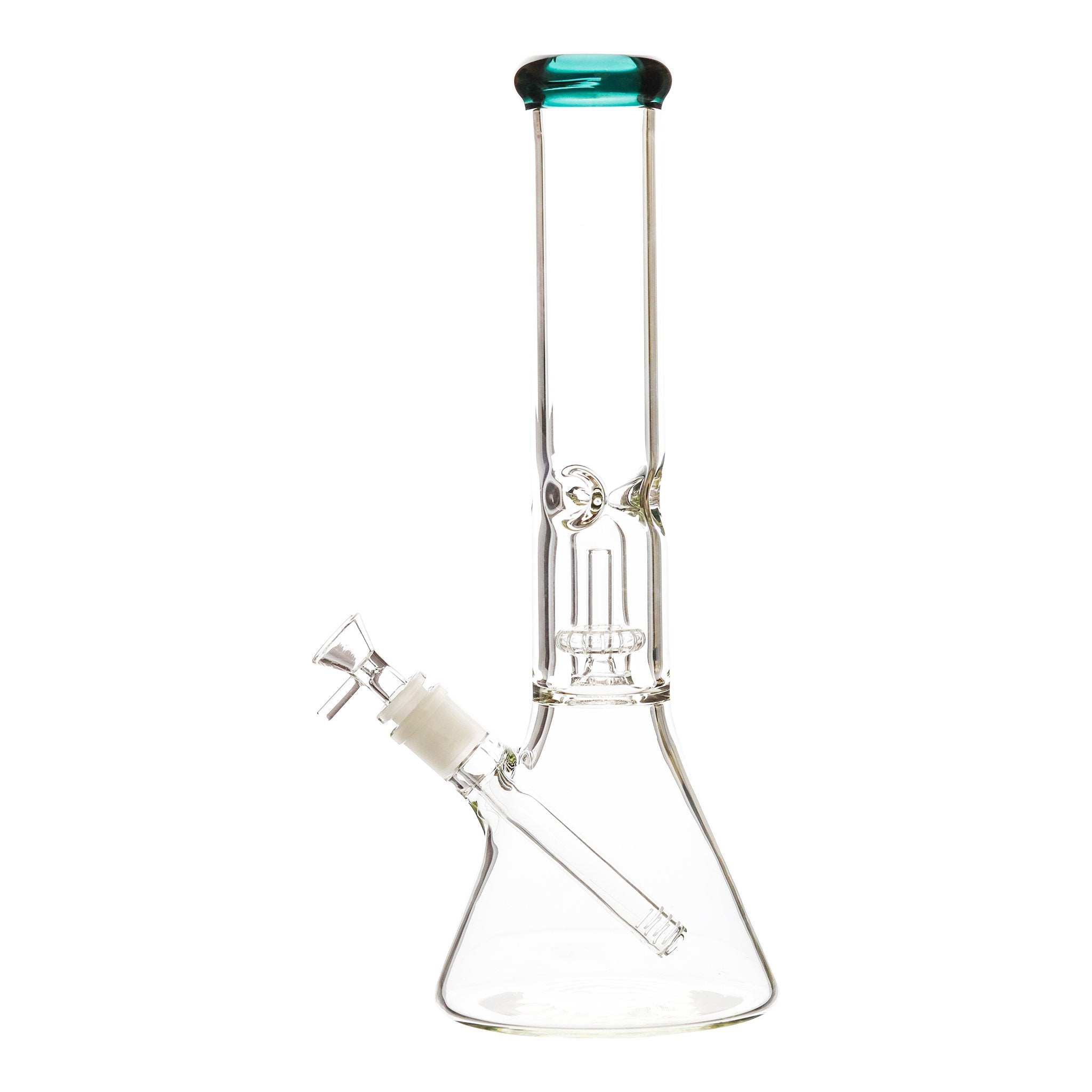 Color Tip Perc Bong - 14in - Image 2
