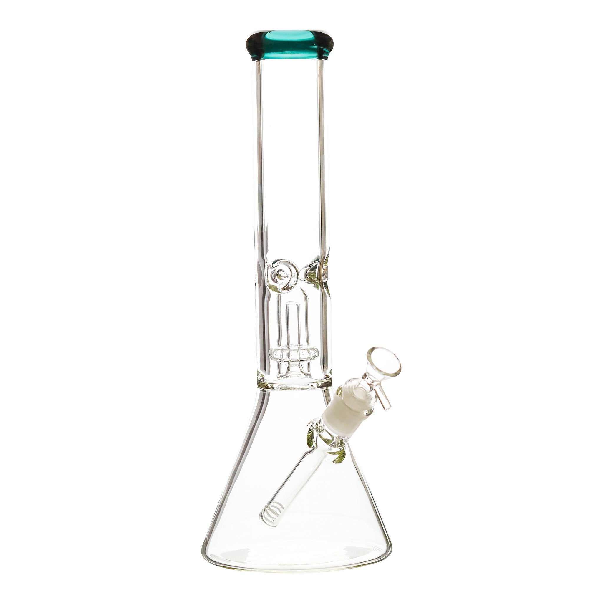 Color Tip Perc Bong - 14in - Image 3