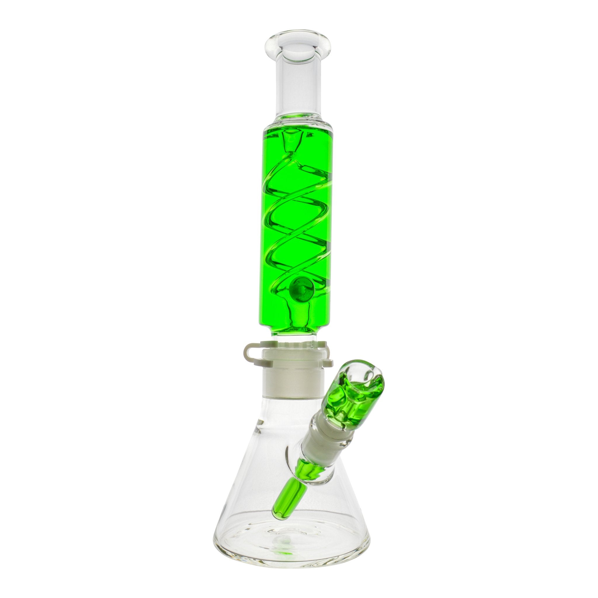 Colored Coil Chiller Beaker Bong - 14in - Image 2