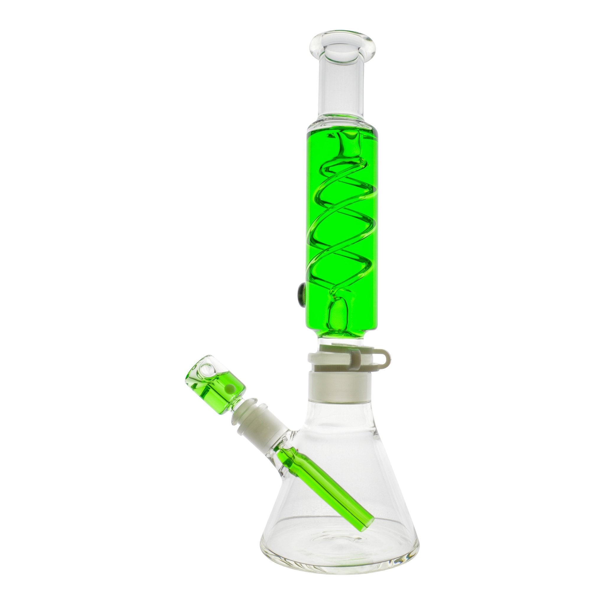 Colored Coil Chiller Beaker Bong - 14in - Image 3