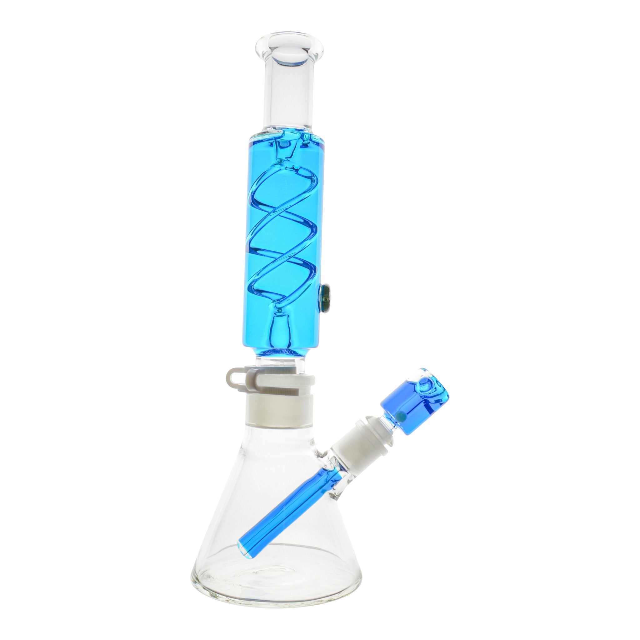 Colored Coil Chiller Beaker Bong - 14in - Image 4