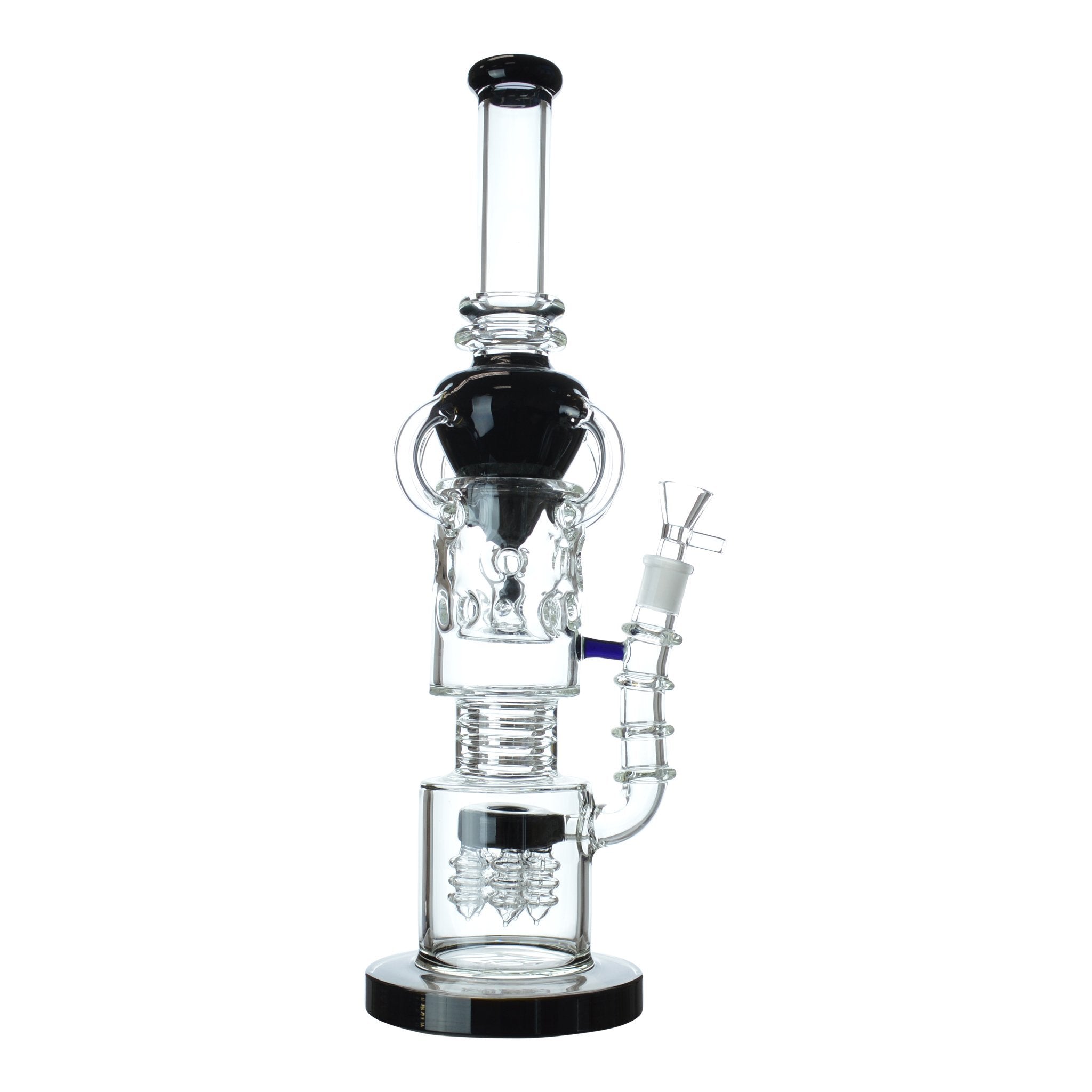 Colored Cone Recycler Bong - 17in - Image 3