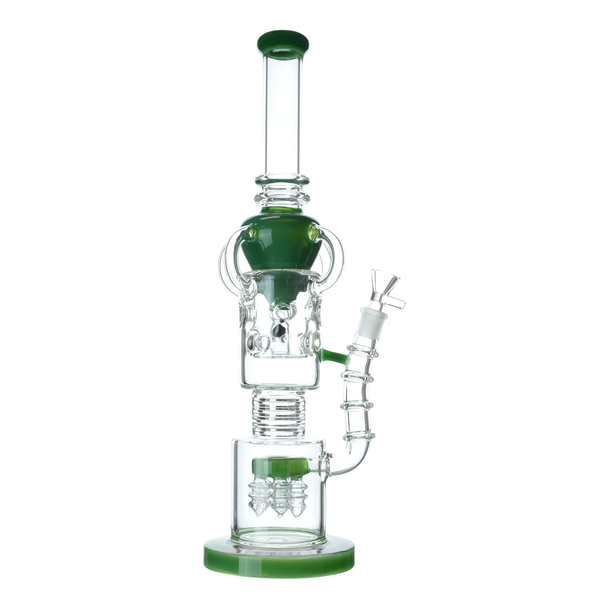 Colored Cone Recycler Bong - 17in - Image 5