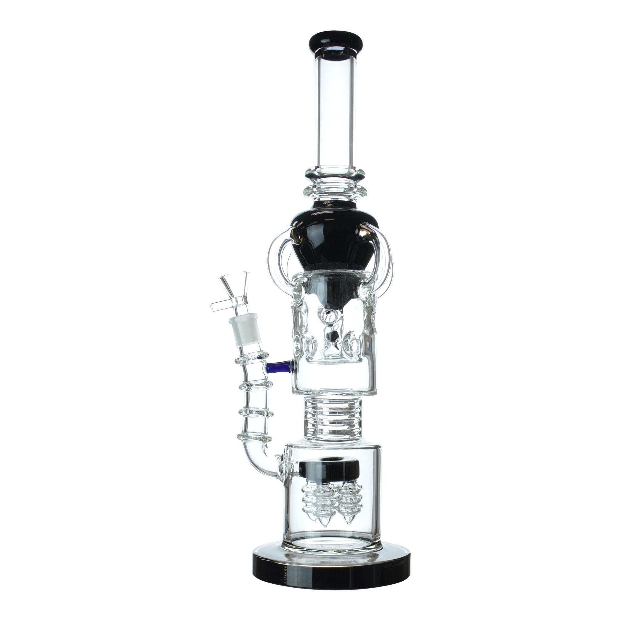 Colored Cone Recycler Bong - 17in