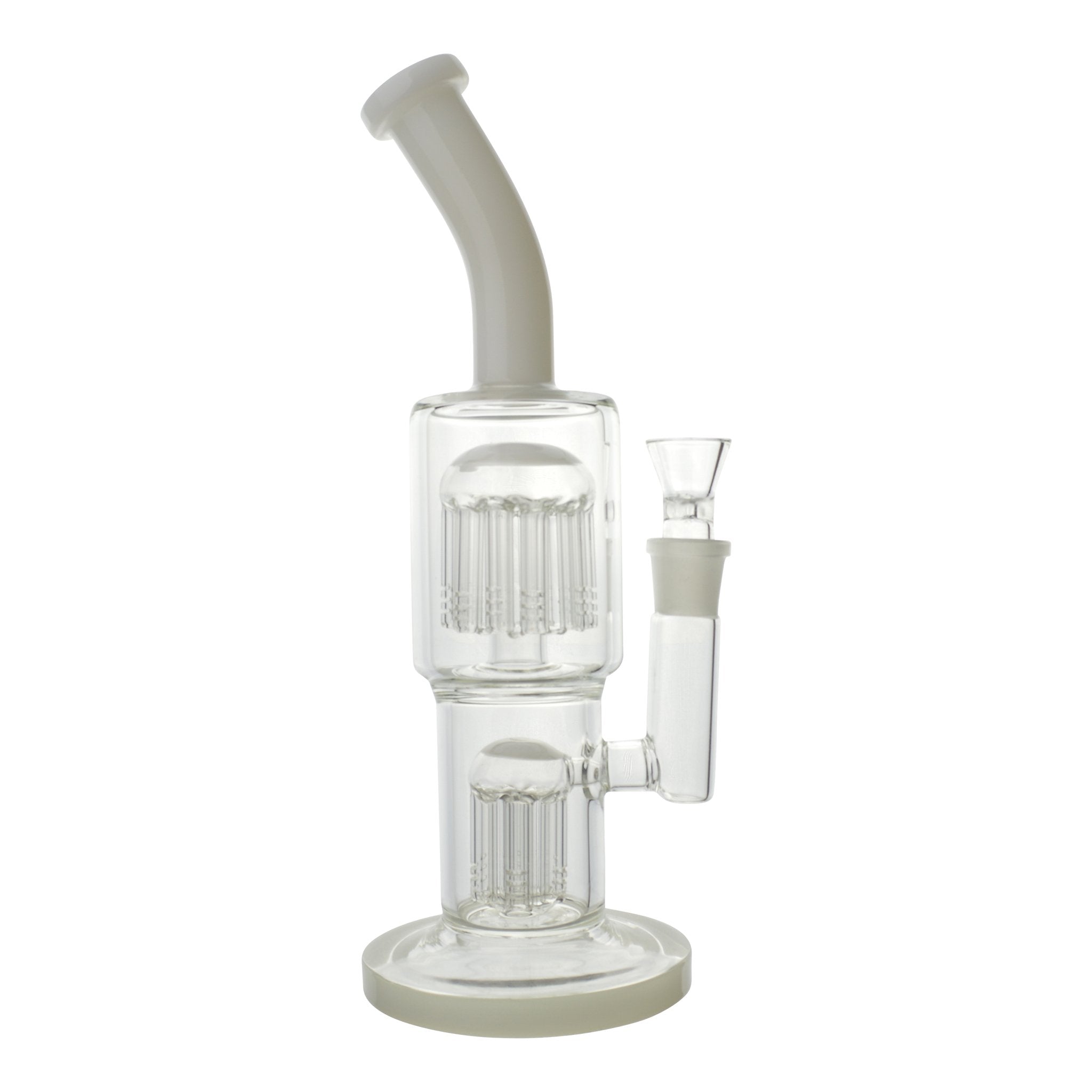 Colored Double Barrel Bong - 12in - Image 2