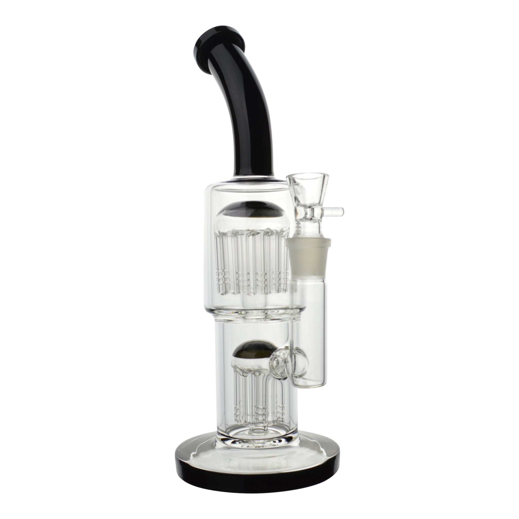 Colored Double Barrel Bong - 12in - Image 6