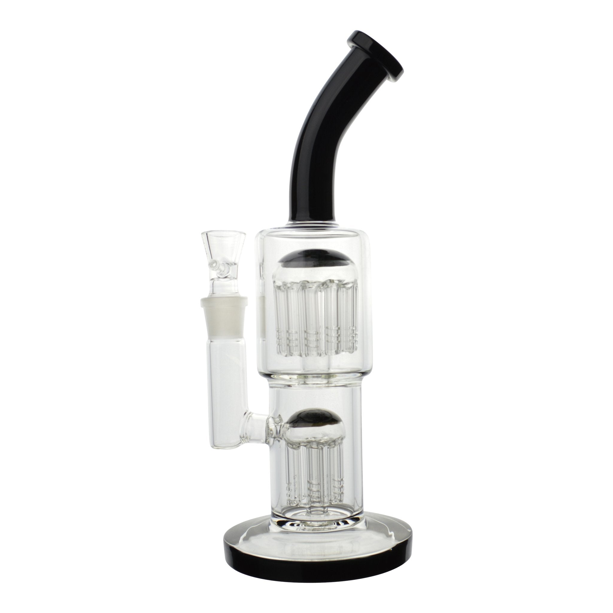 Colored Double Barrel Bong - 12in - Image 7