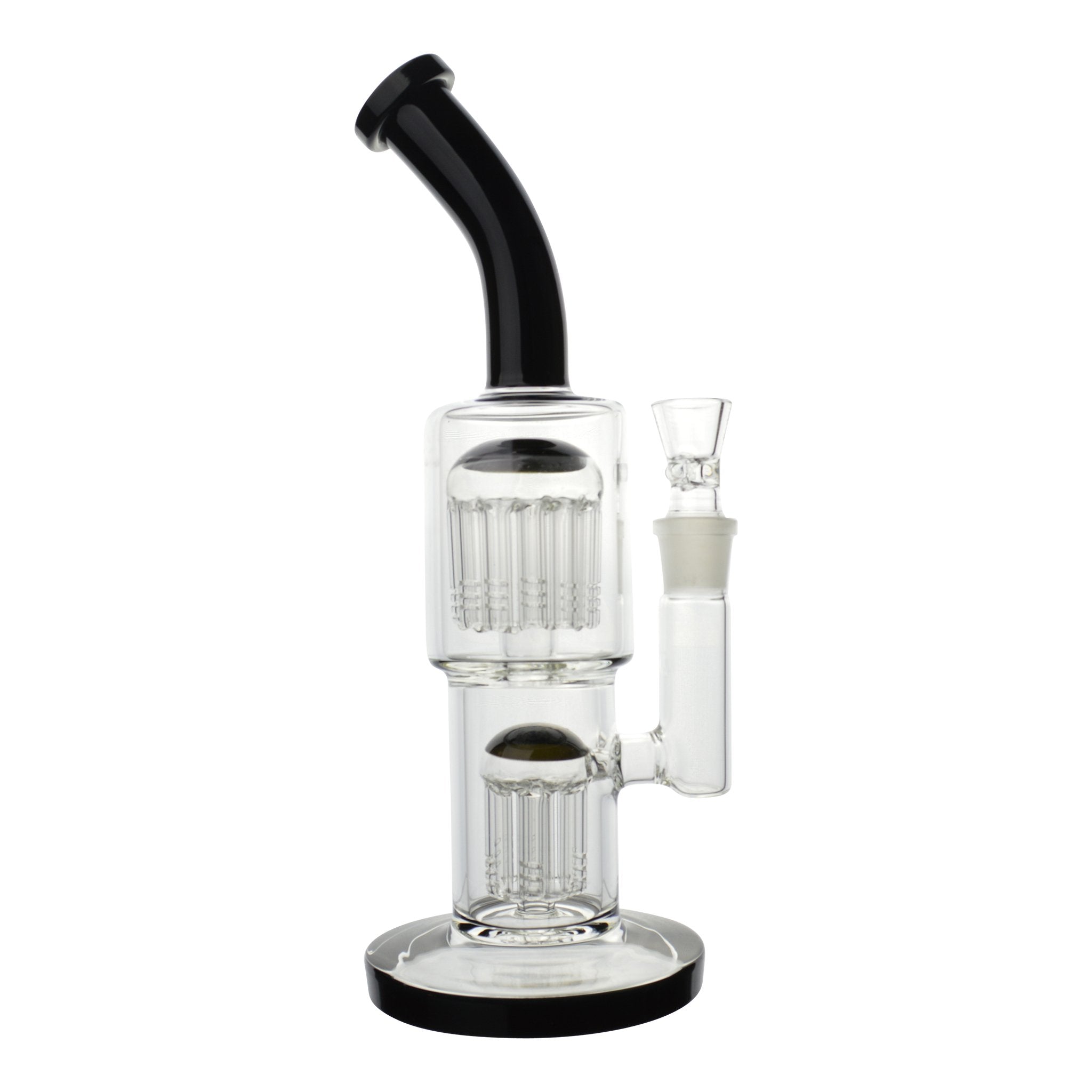 Colored Double Barrel Bong - 12in - Image 5