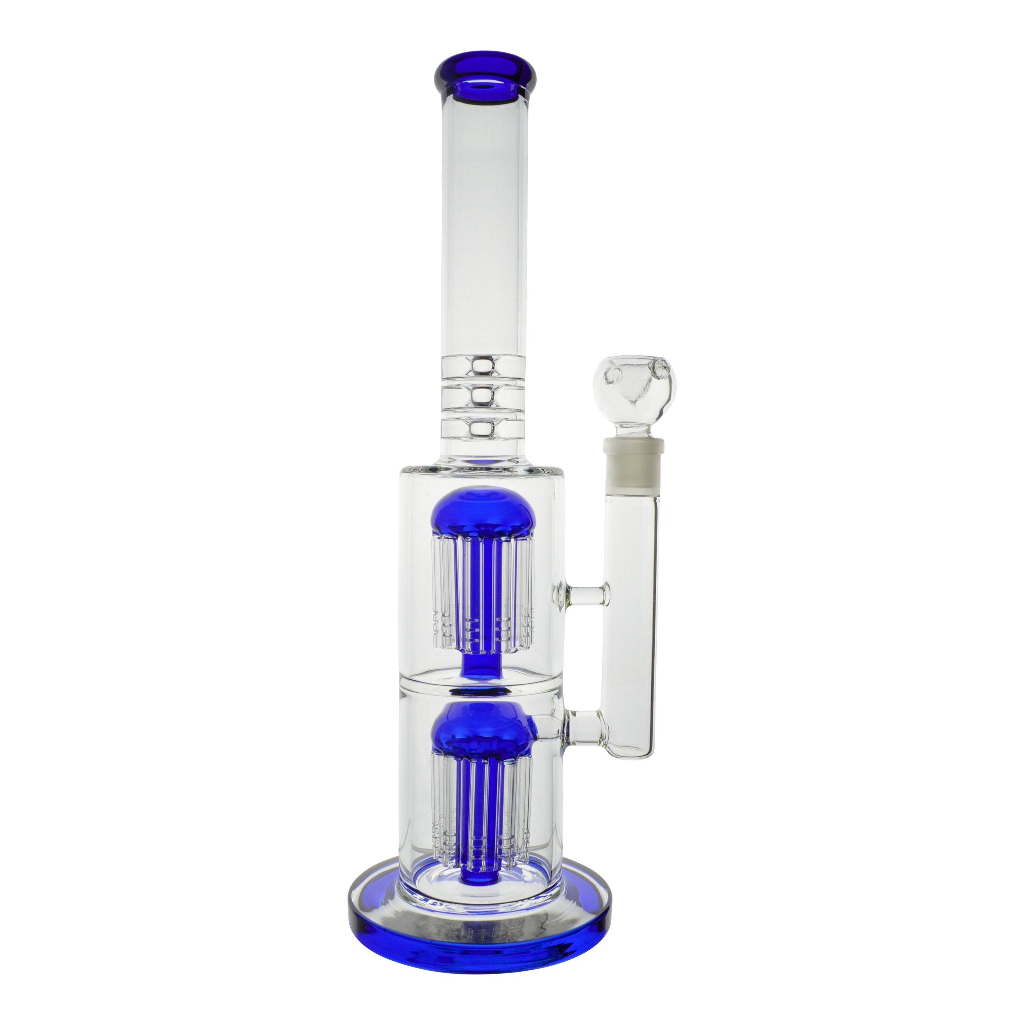 Colored Double Tree Bong - 16in - Image 7