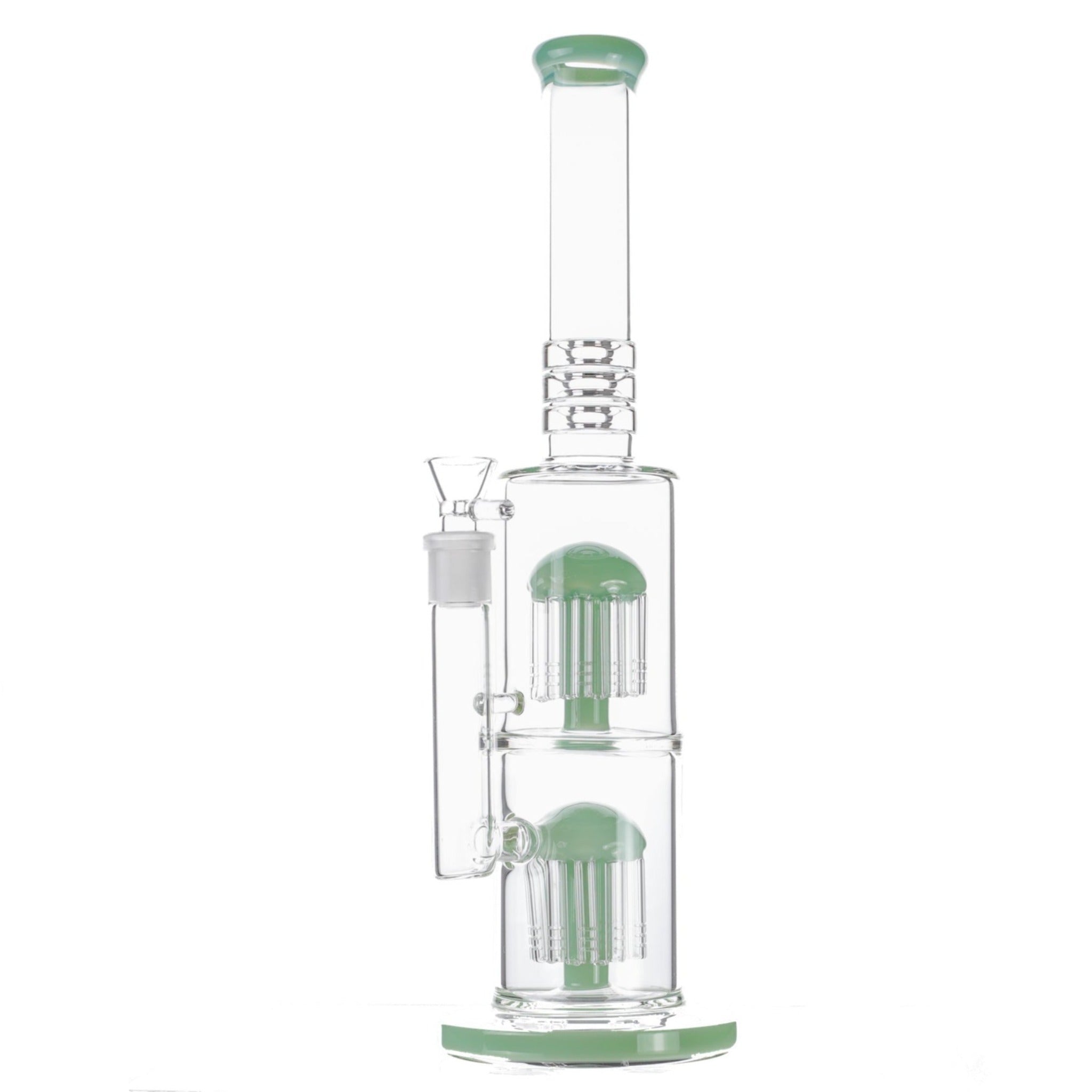 Colored Double Tree Bong - 16in - Image 4