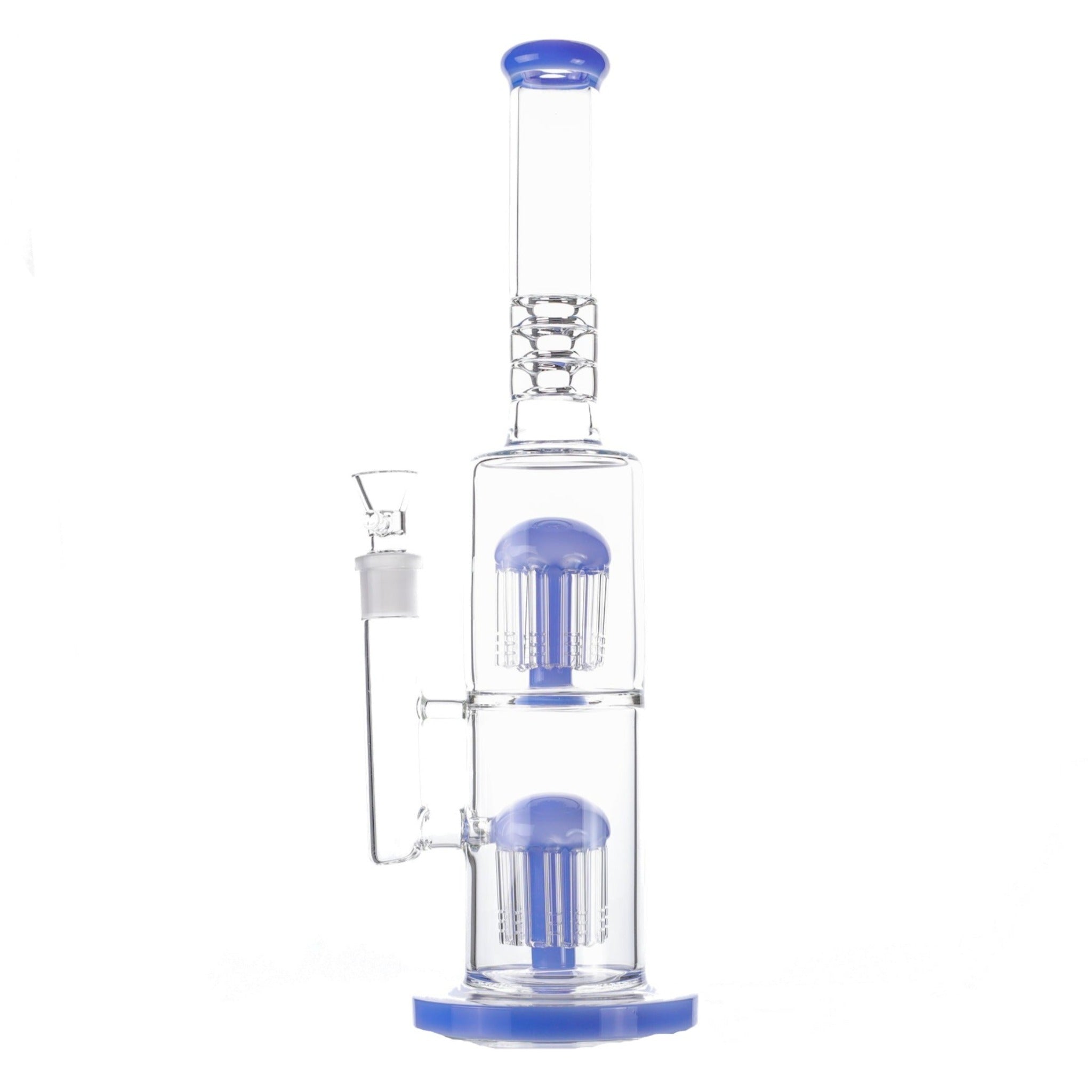 Colored Double Tree Bong - 16in - Image 5