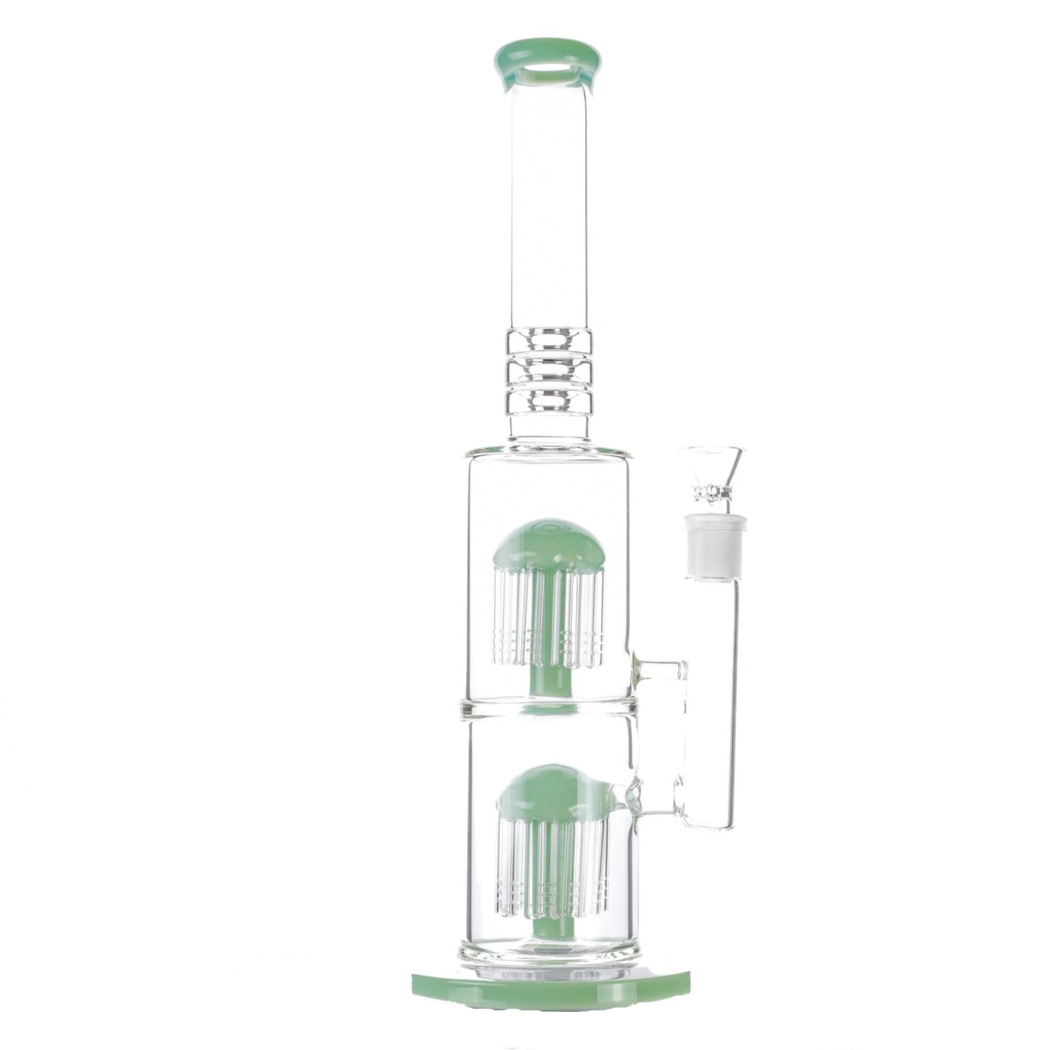 Colored Double Tree Bong - 16in - Image 6