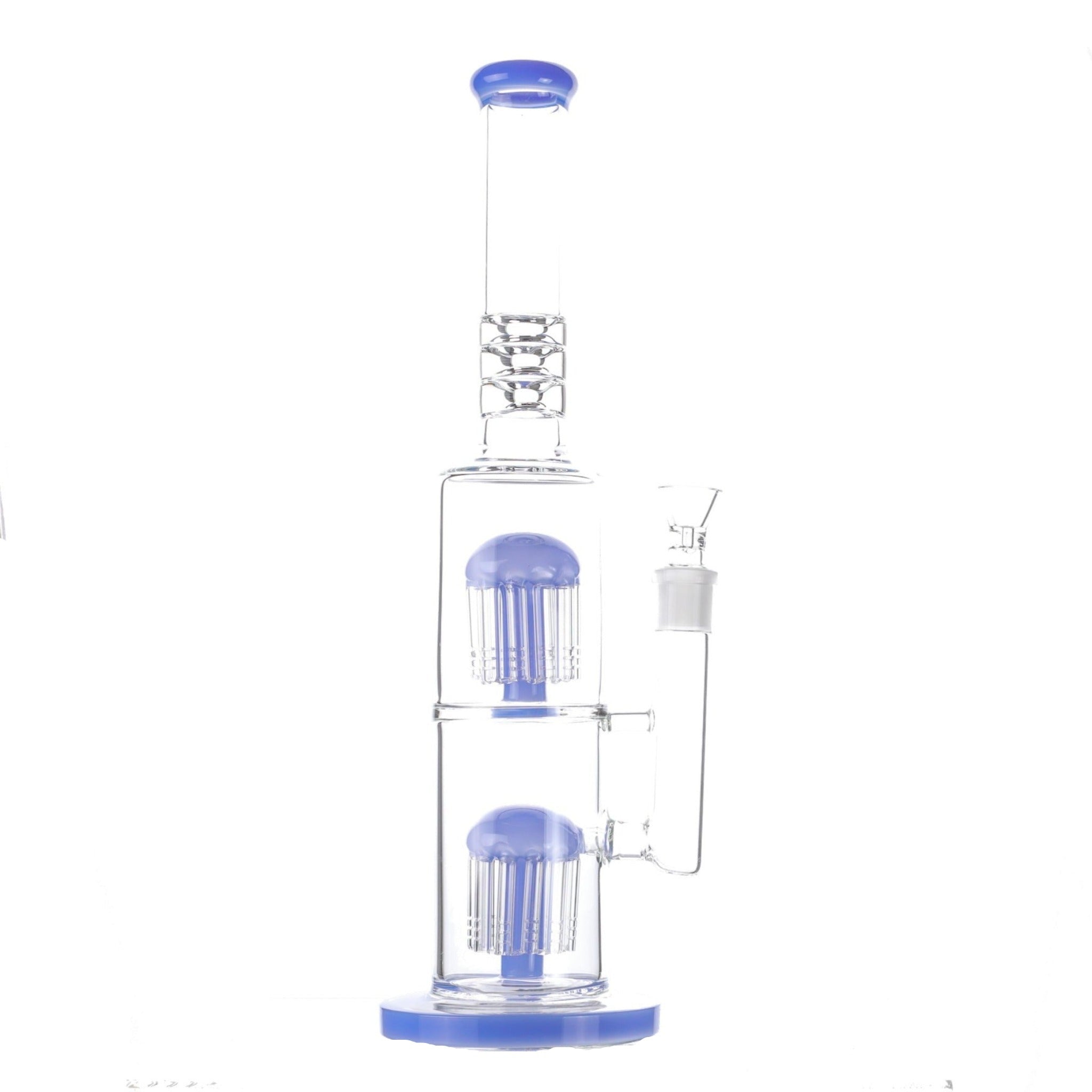 Colored Double Tree Bong - 16in