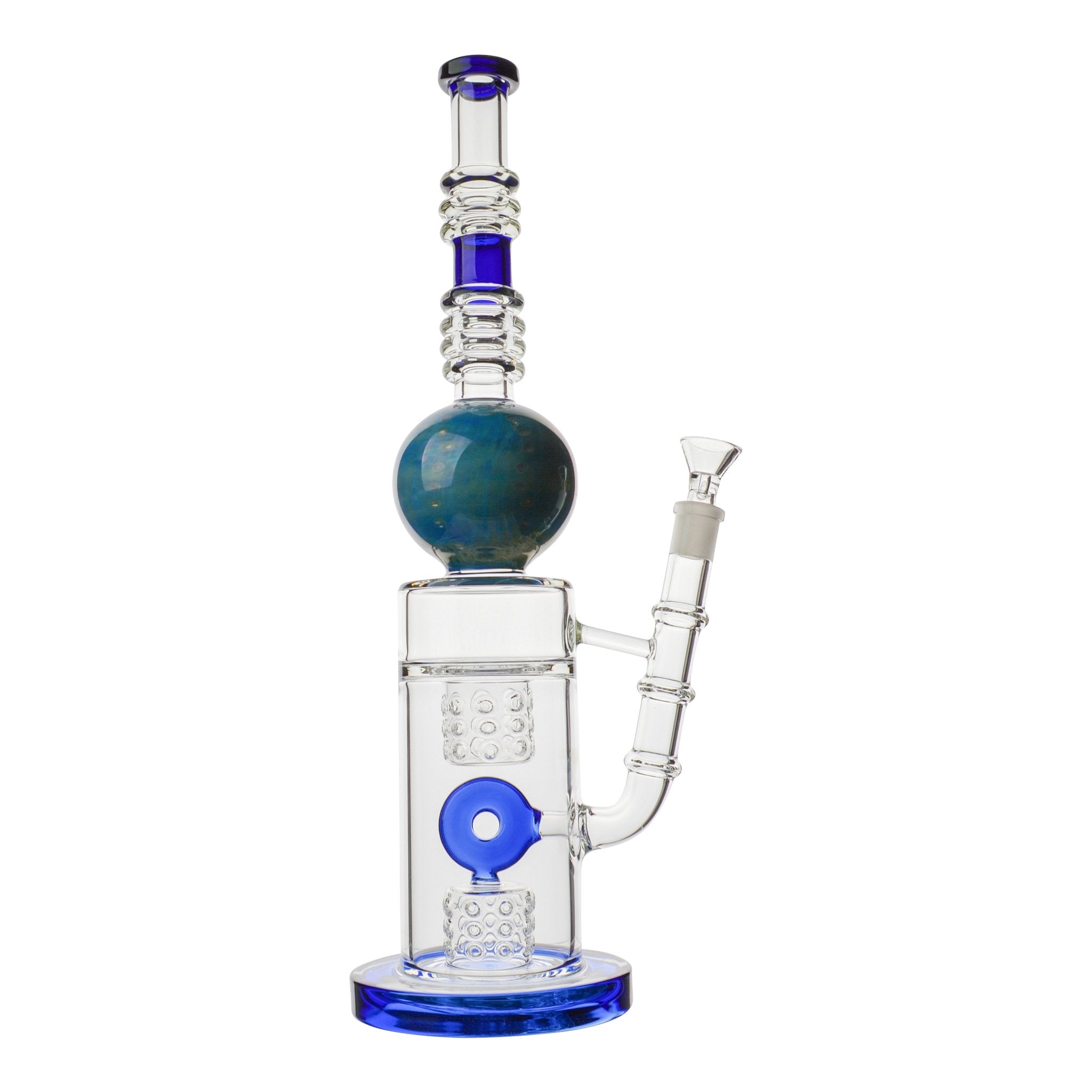 Colored Marble O Bong - 16in - Image 4