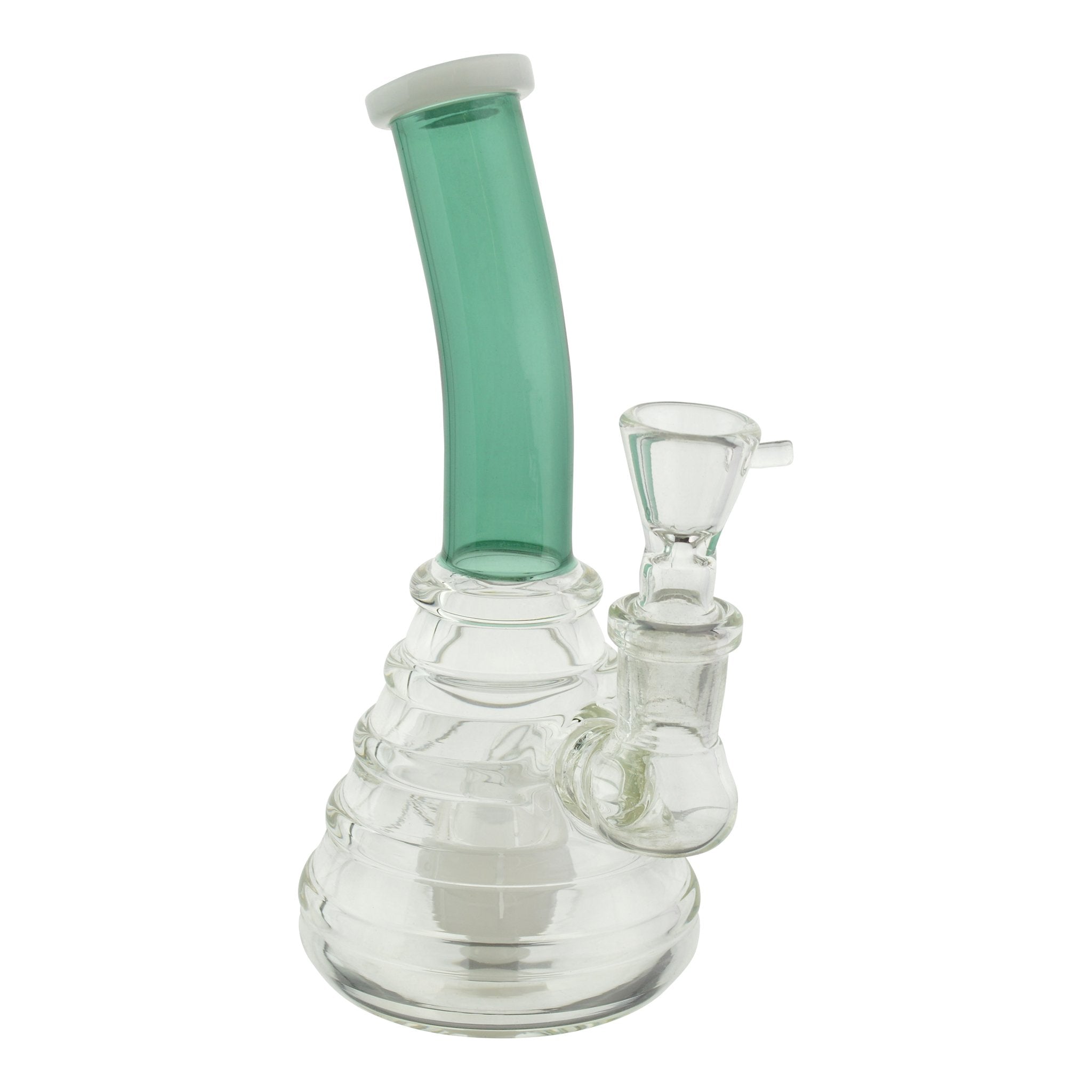 Colored Mini Hive Bong - 6.5 inches glass mini bong - Image 2