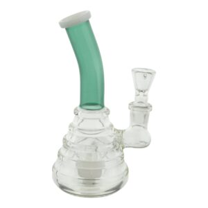 Colored Mini Hive Bong - 6.5 inches glass mini bong